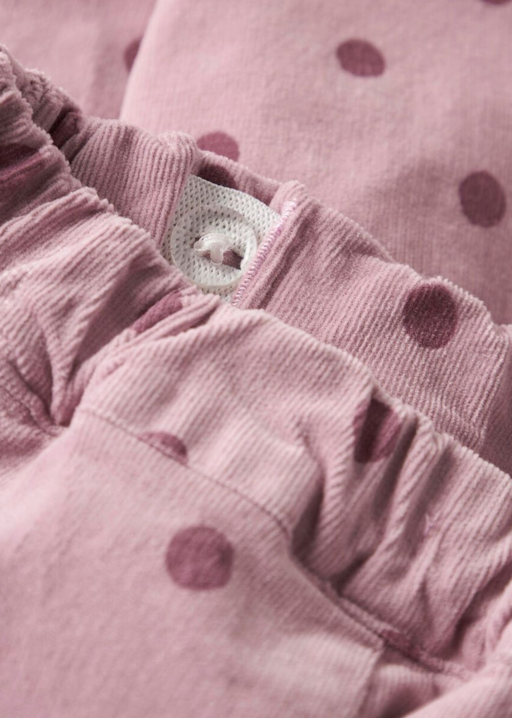 Lil Atelier Somba loose cord pants Violet ice - Lil Atelier