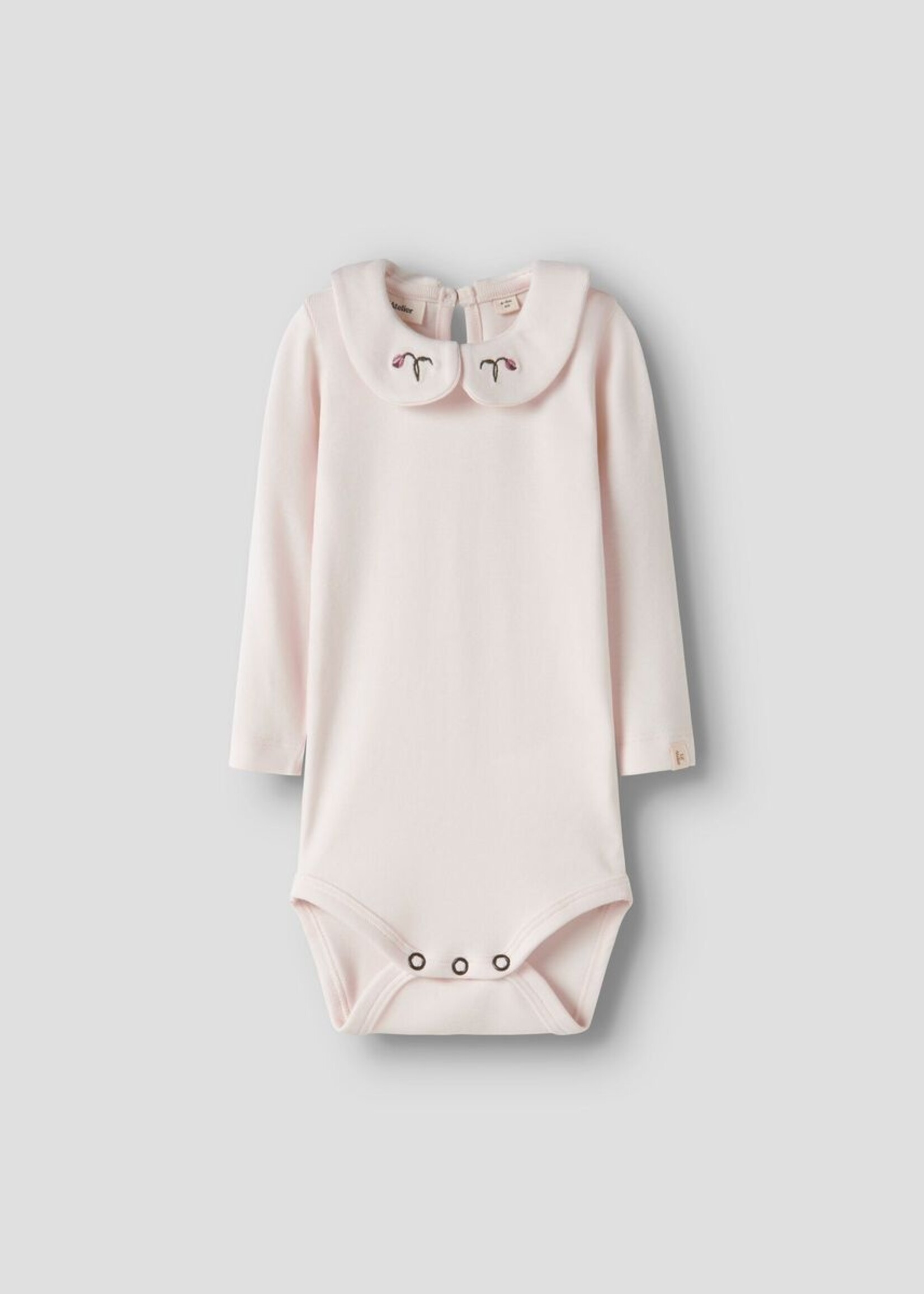 Lil Atelier Fundo emb ls slim body Mauve  - Lil’ Atelier