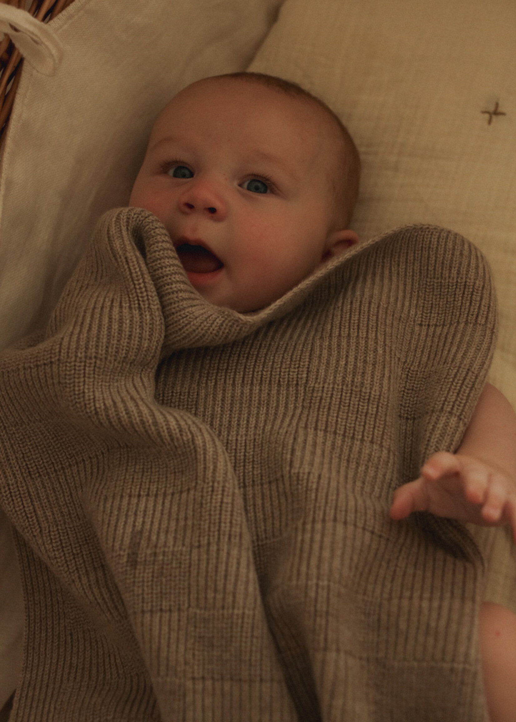 HVID Blanket Ivy Pebble - Hvid