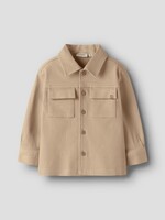 Lil Atelier Taru loose twill shirt | Irish cream maat 116 - Lil Atelier