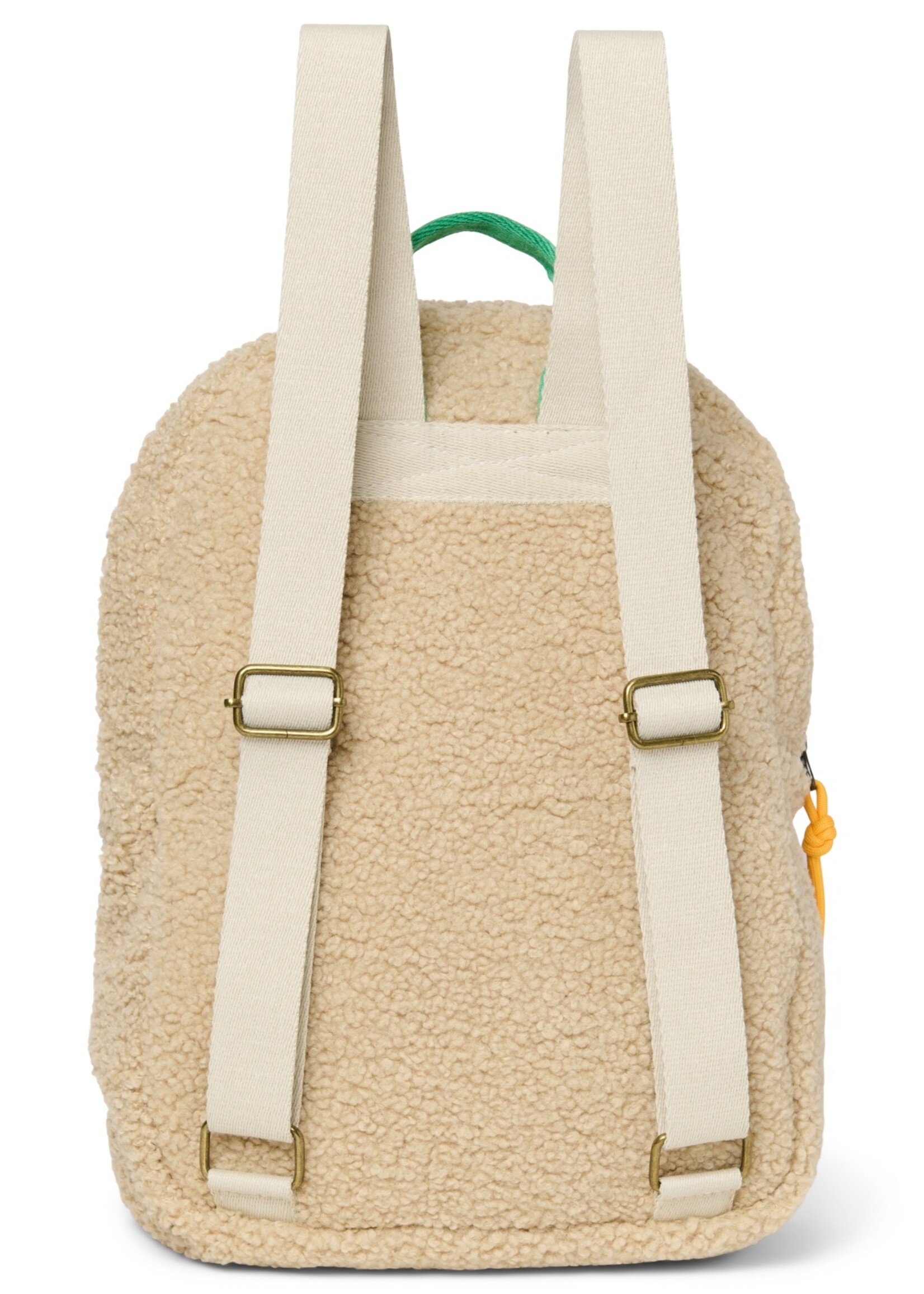 Studio Noos Ecru teddy Midi backpack Cobalt - Studio Noos