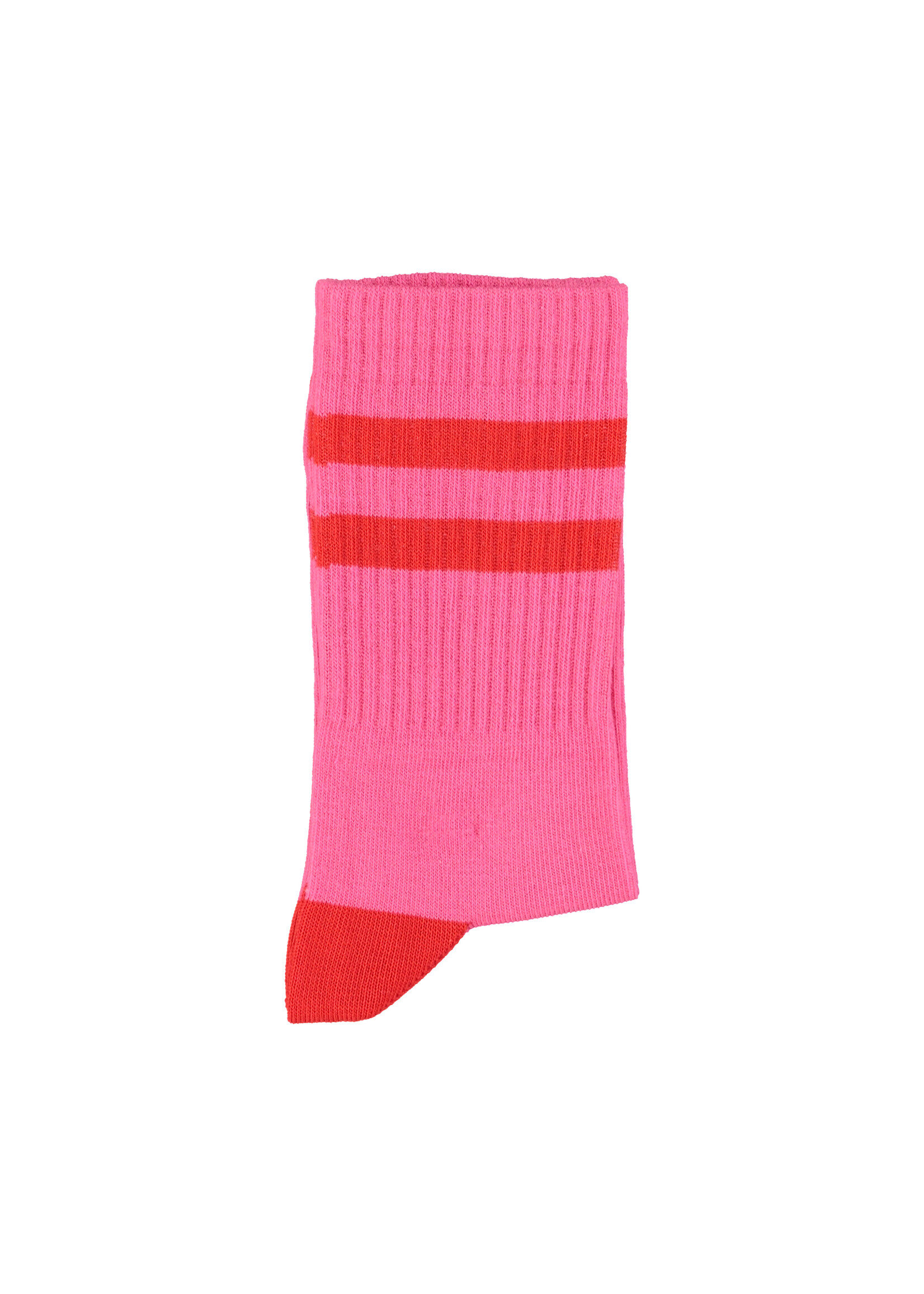 Piupiuchick Socks | Pink w/ red stripes - Piupiuchick