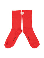 Piupiuchick Socks | Red w/ ecru heart - Piupiuchick