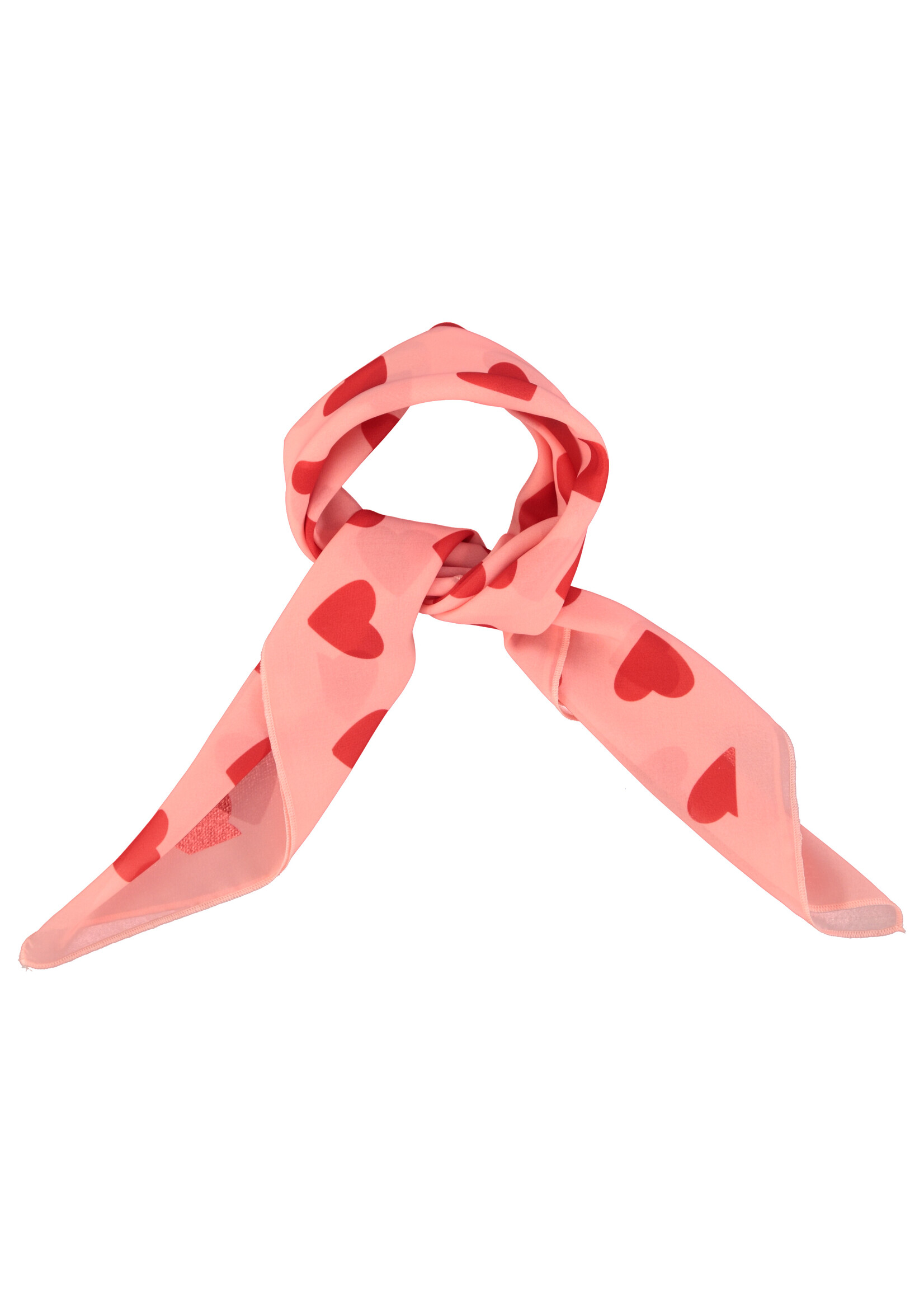 Piupiuchick Silky bandana | Pink w/ red hearts allover - Piupiuchick
