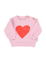Piupiuchick Sweatshirt | Lilac w/ red heart print - Piupiuchick