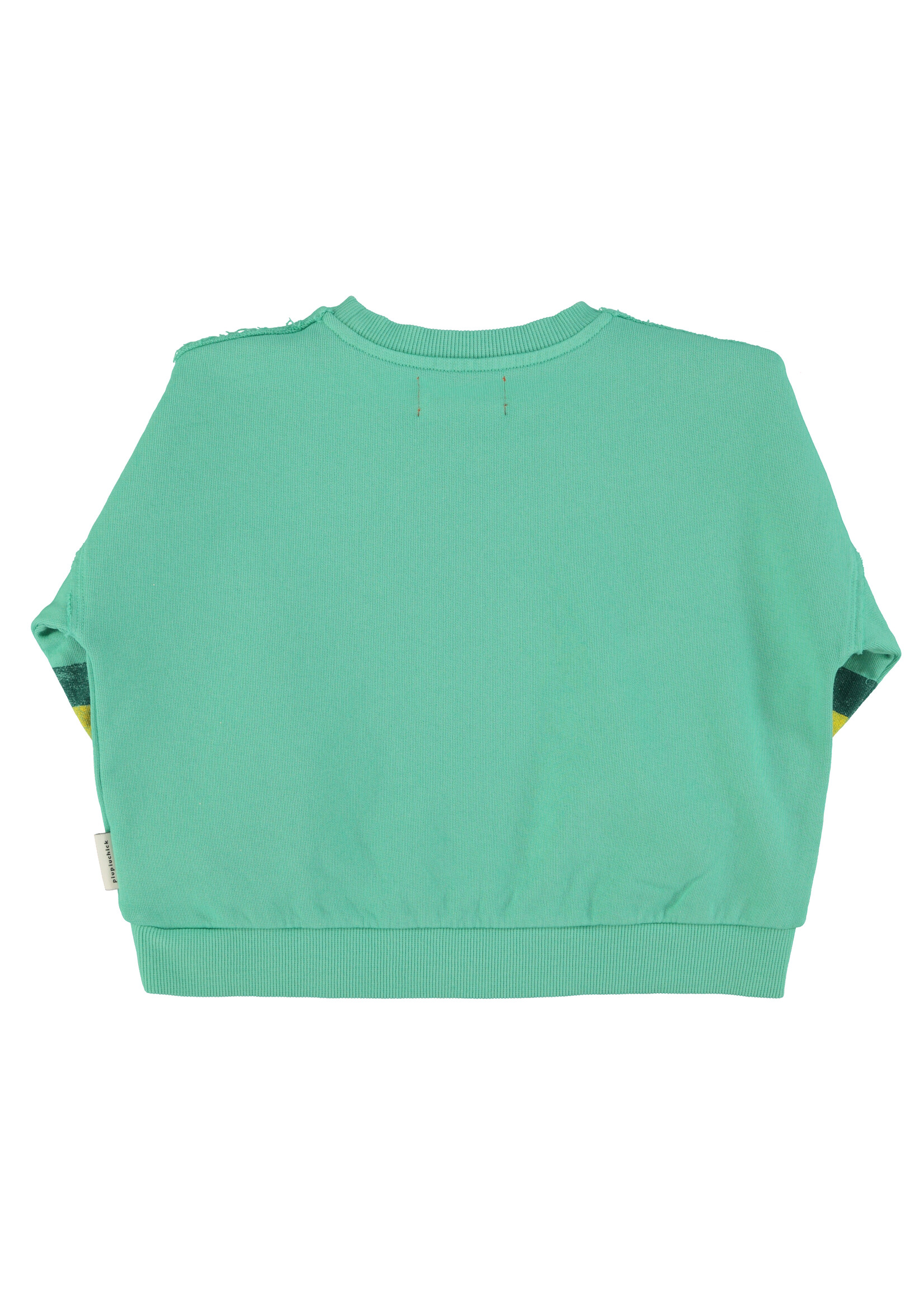 Piupiuchick Sweatshirt | Green w/ multicolor stripes - Piupiuchick