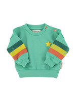 Piupiuchick Sweatshirt | Green w/ multicolor stripes - Piupiuchick