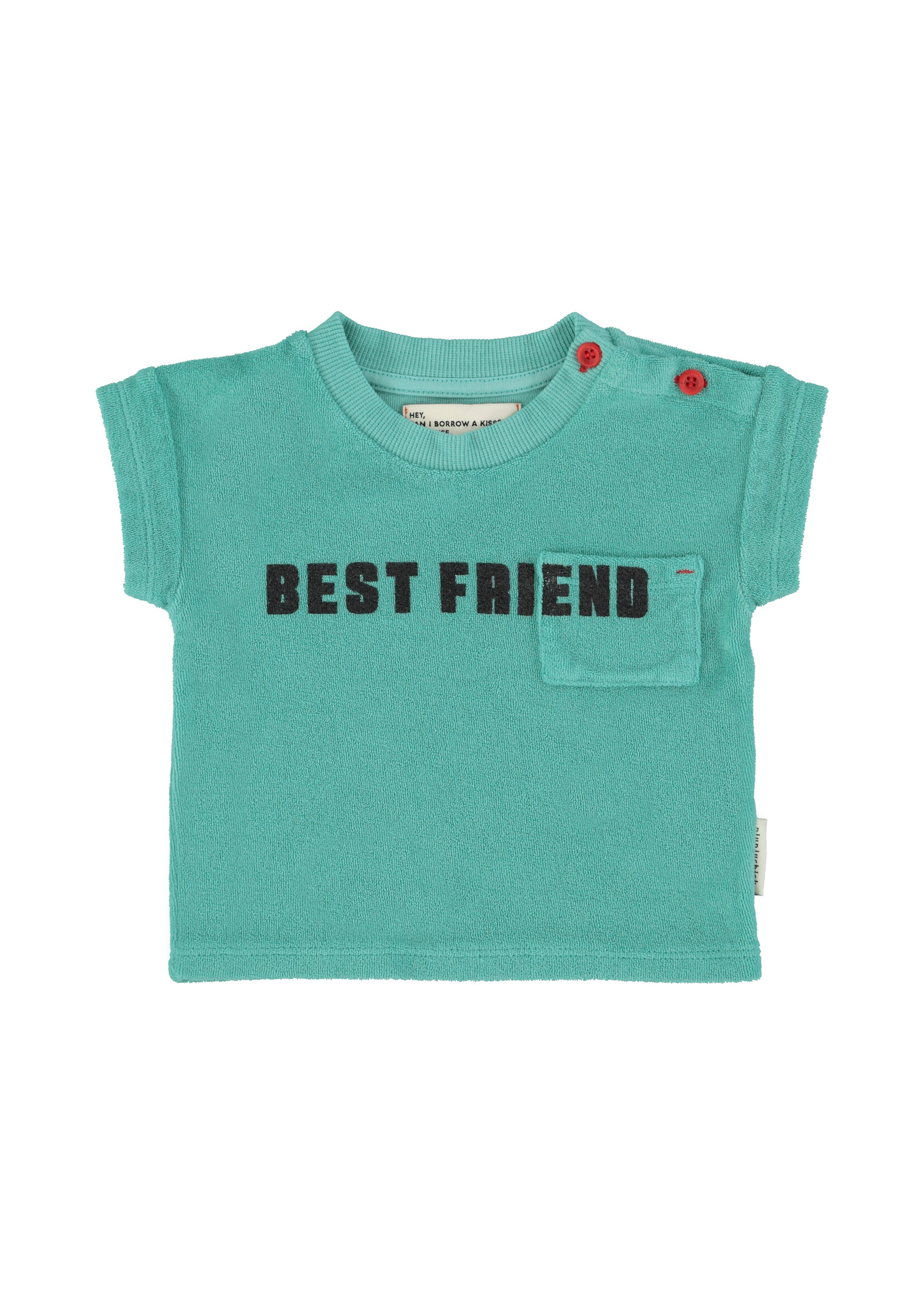 Piupiuchick T’shirt | Turquoise  w/ best friend print - Piupiuchick