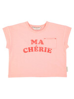 Piupiuchick T’shirt | Light pink w/ ma chérie print - Piupiuchick