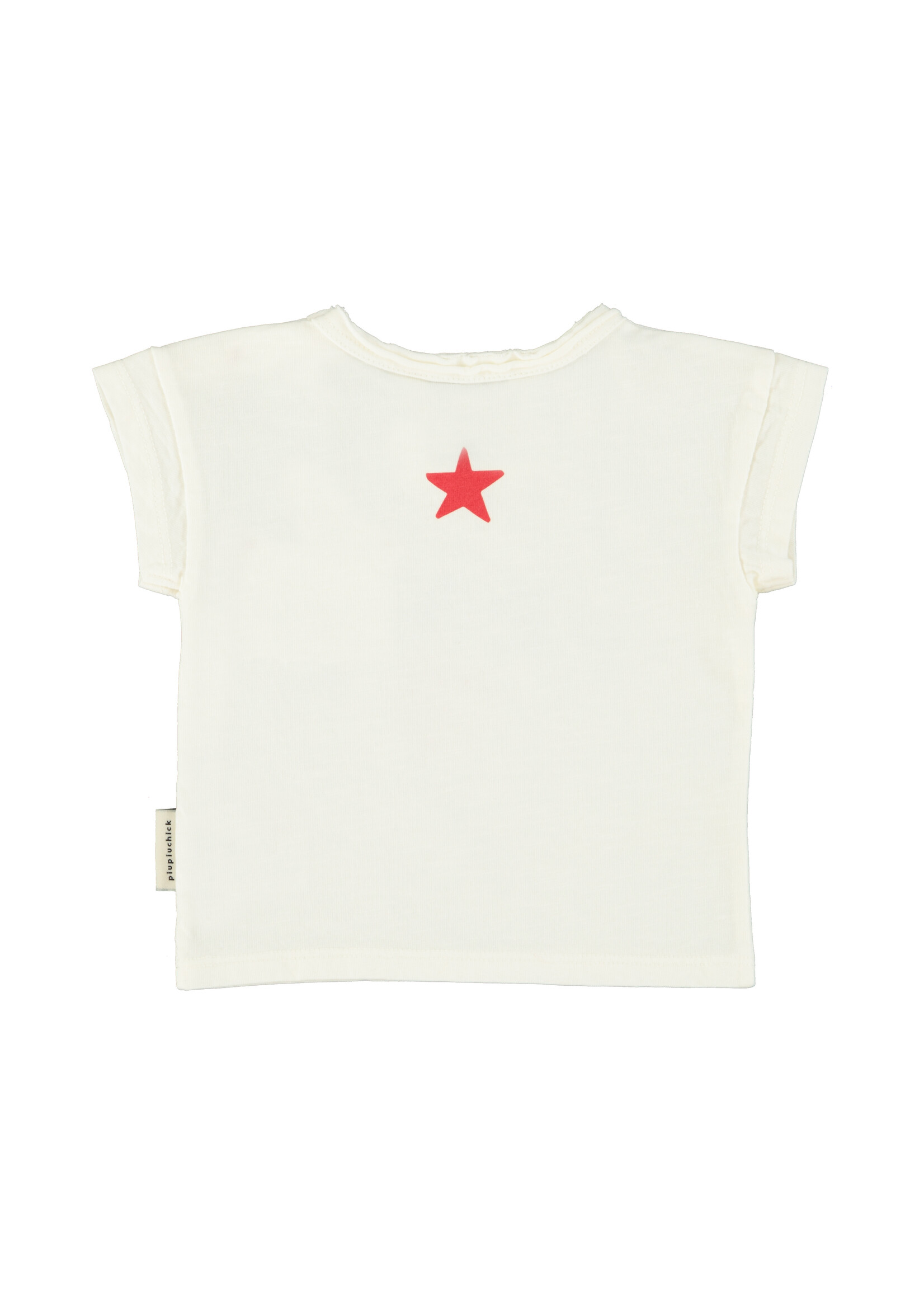 Piupiuchick T’shirt | Light ecru w/ peace print - Piupiuchick