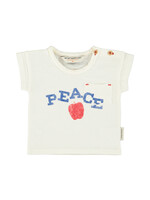 Piupiuchick T’shirt | Light ecru w/ peace print - Piupiuchick
