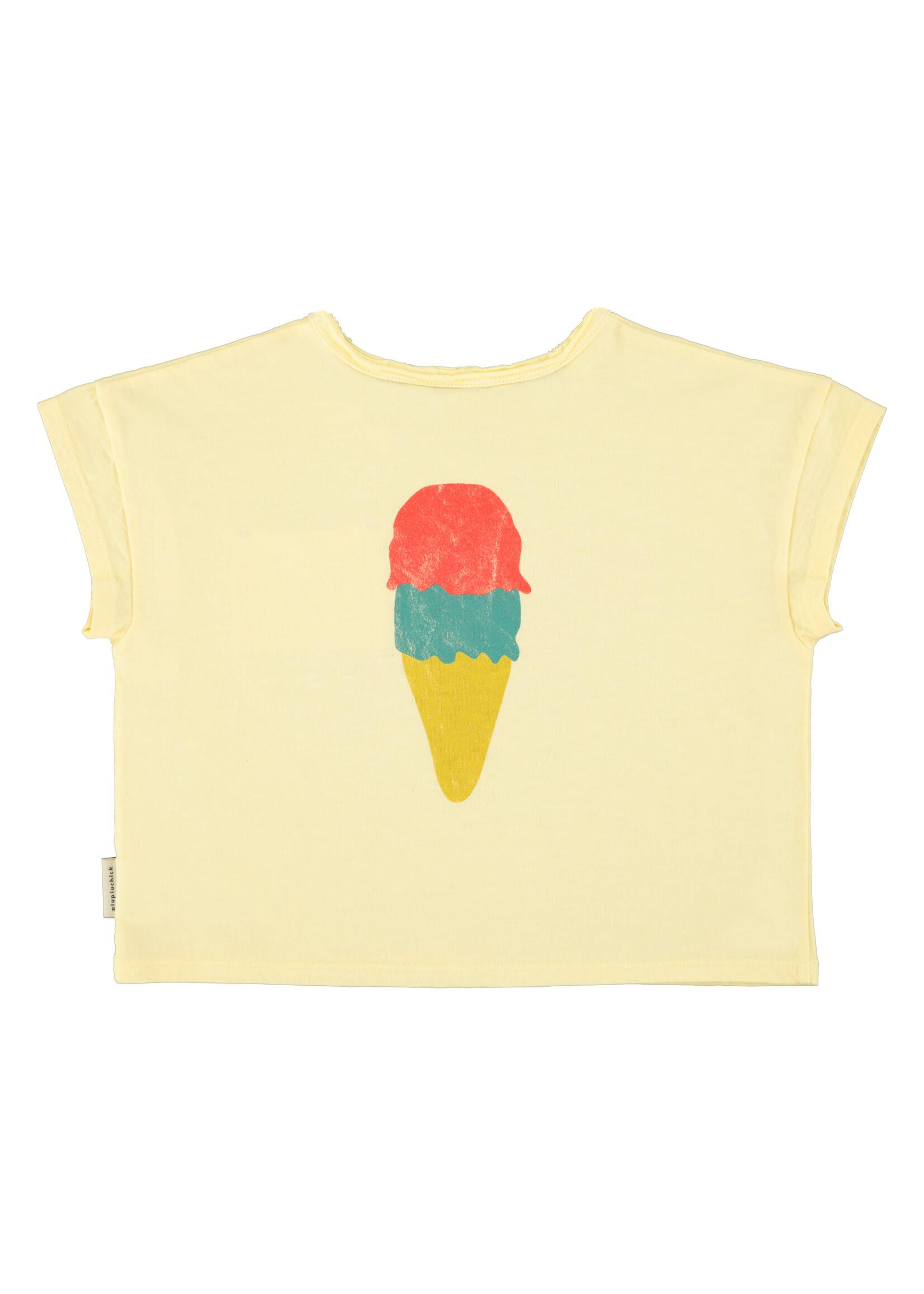 Piupiuchick T’shirt | Light yellow w/ beach bar print - Piupiuchick