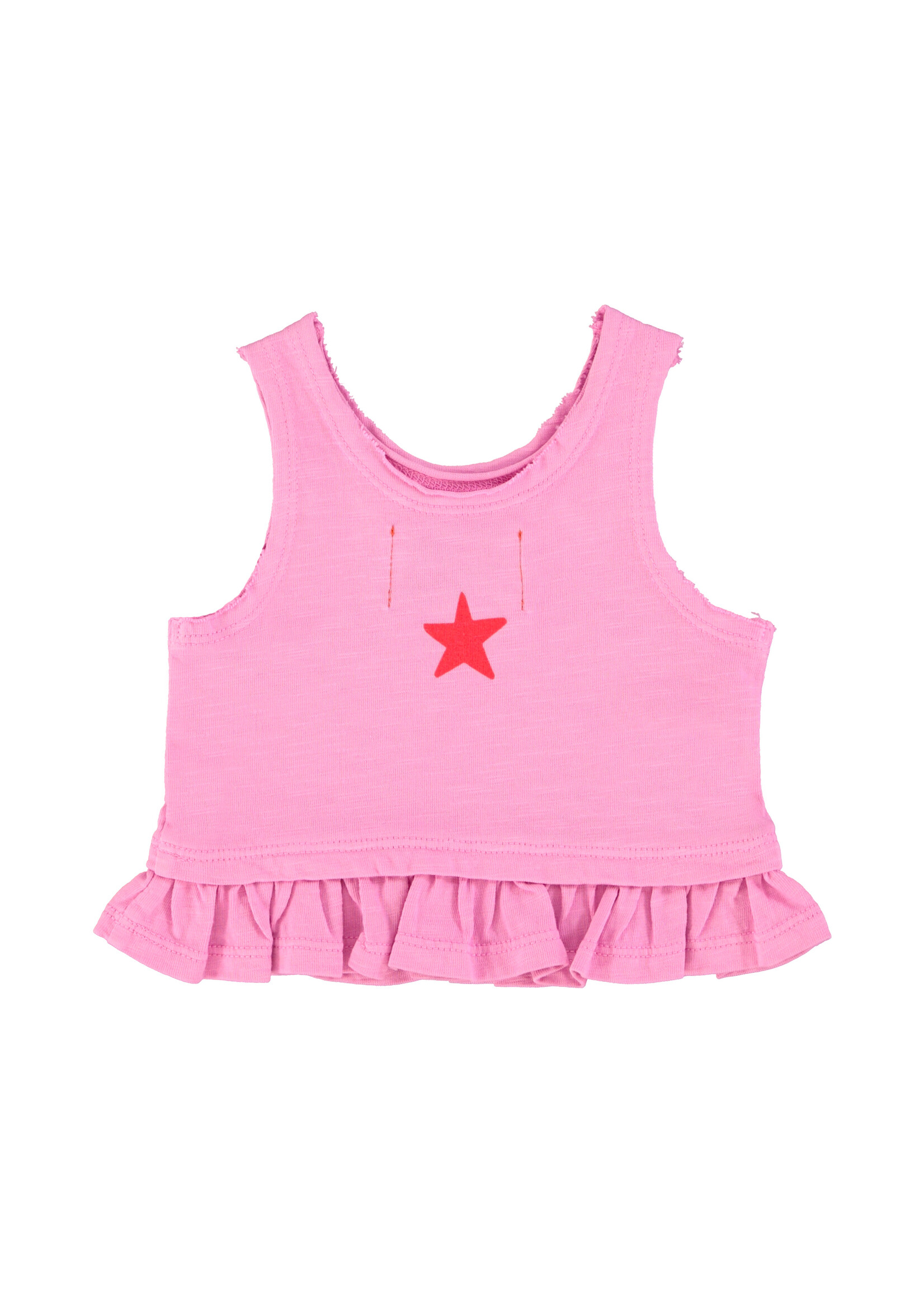 Piupiuchick Top | Pink w/ peace print- Piupiuchick