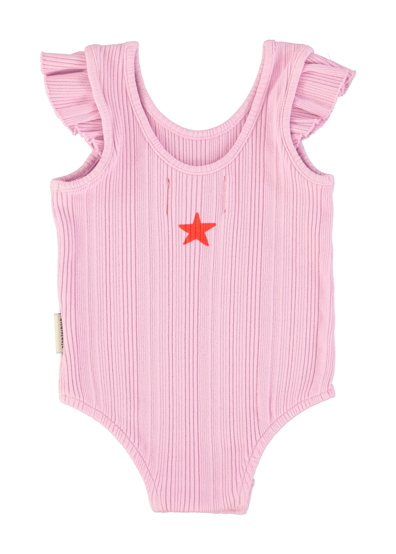Piupiuchick Sleeveless bodysuit | Lilac w/ red heart print - Piupiuchick