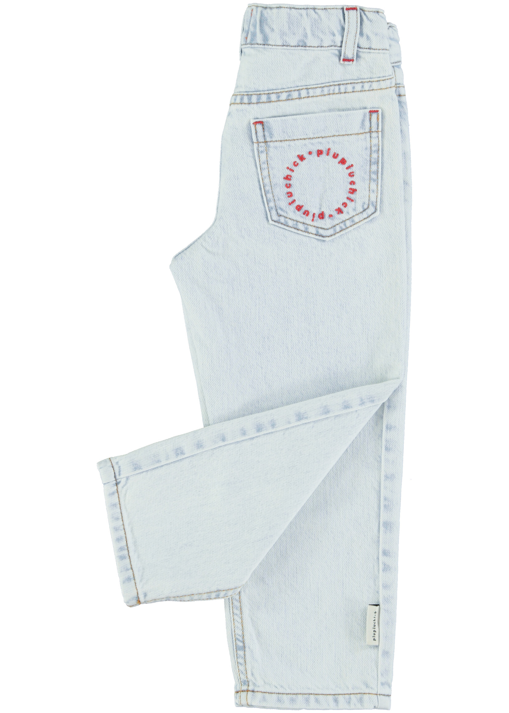 Piupiuchick Unisex trousers | Washed light blue denim - Piupiuchick