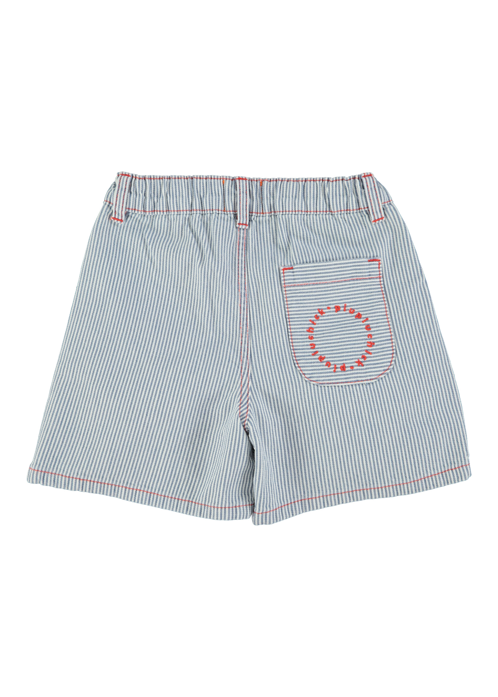 Piupiuchick Boy shorts | Ecru w/ indigo stripes - Piupiuchick