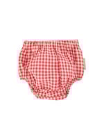 Piupiuchick Baby bloomer | Red & Ecru checkered - Piupiuchick