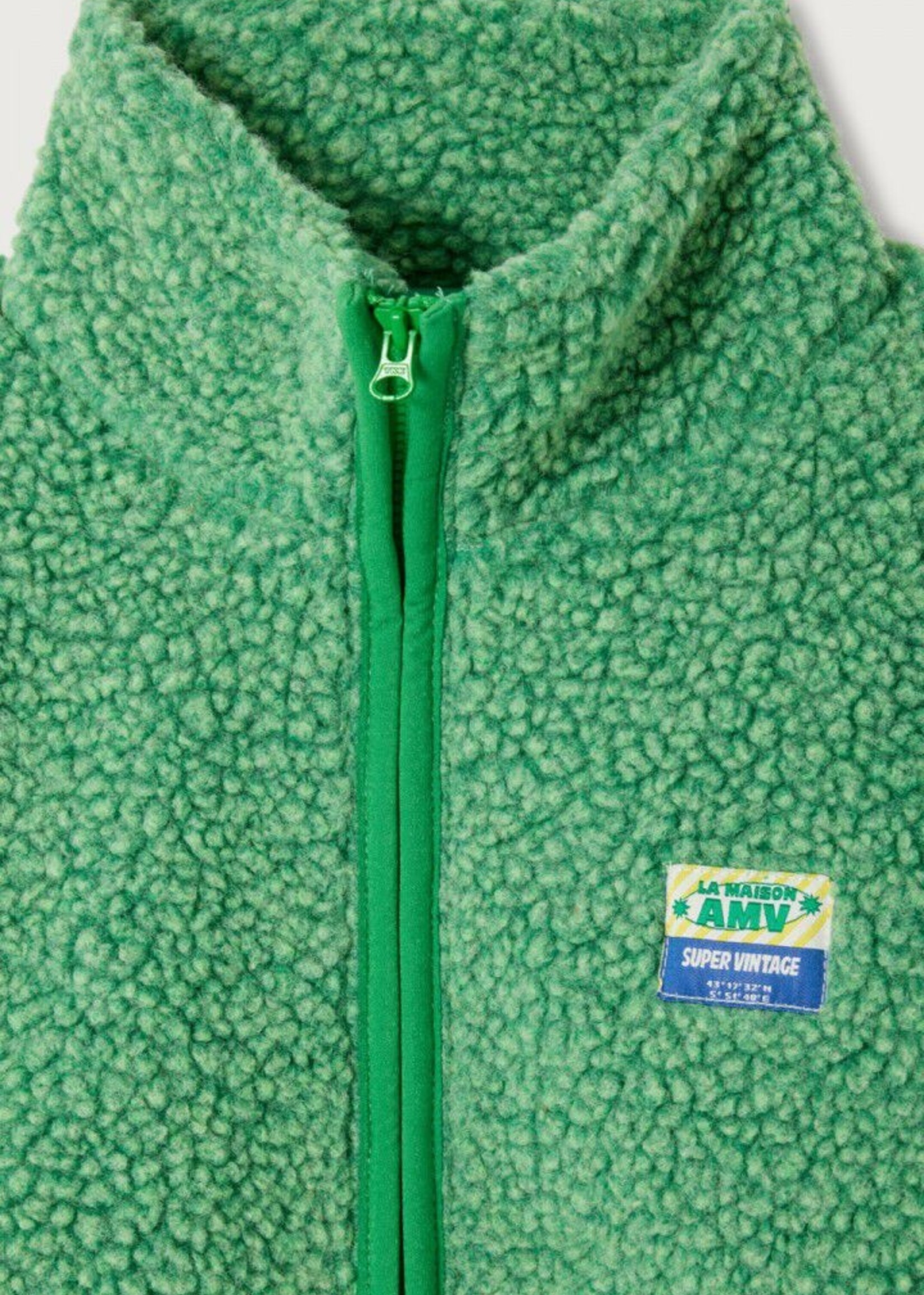 American Vintage Vest  zippee Pelouse chine - American Vintage