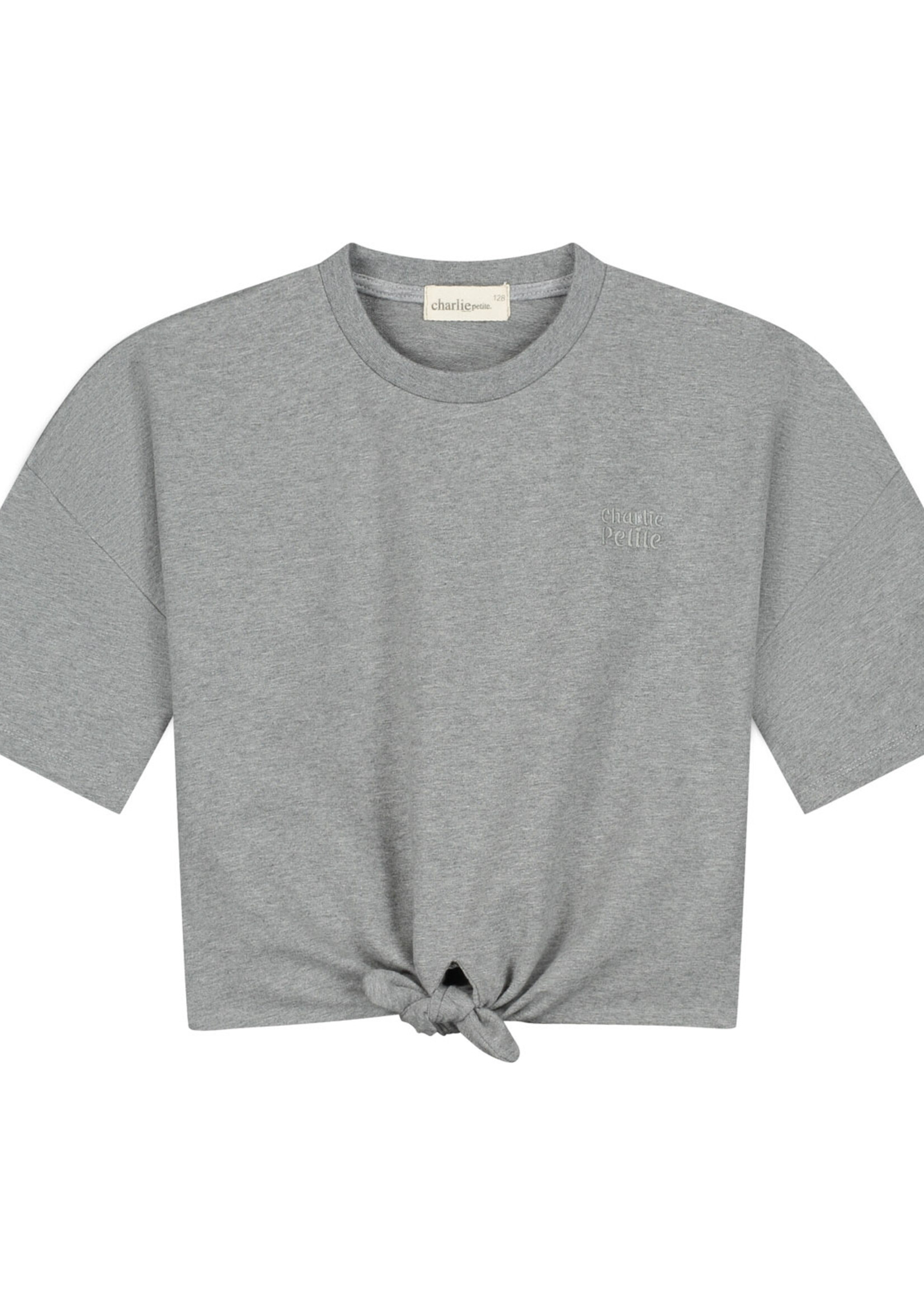 Charlie Petite Esmee Tshirt | Grey melange - Charlie Petite