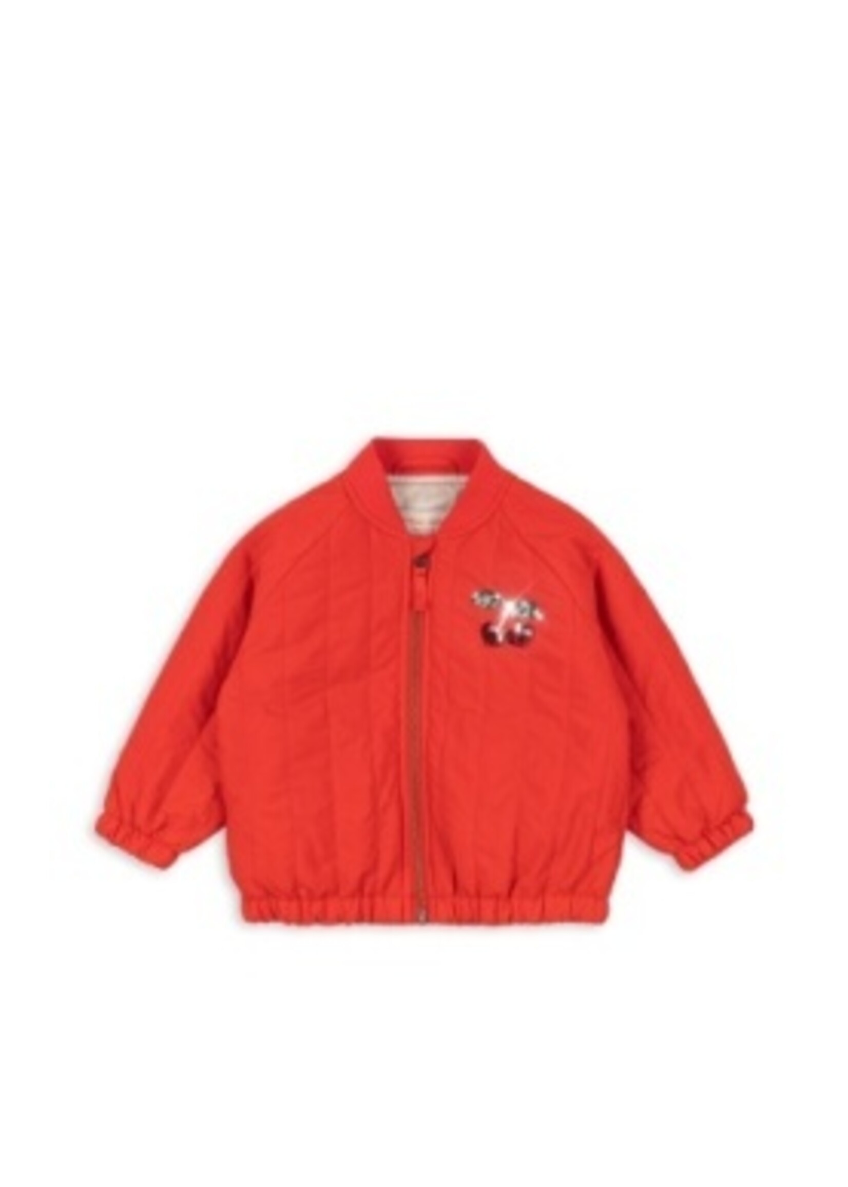 Konges Slojd Juno sequin bomber jacket | Fiery red - Konges Slojd