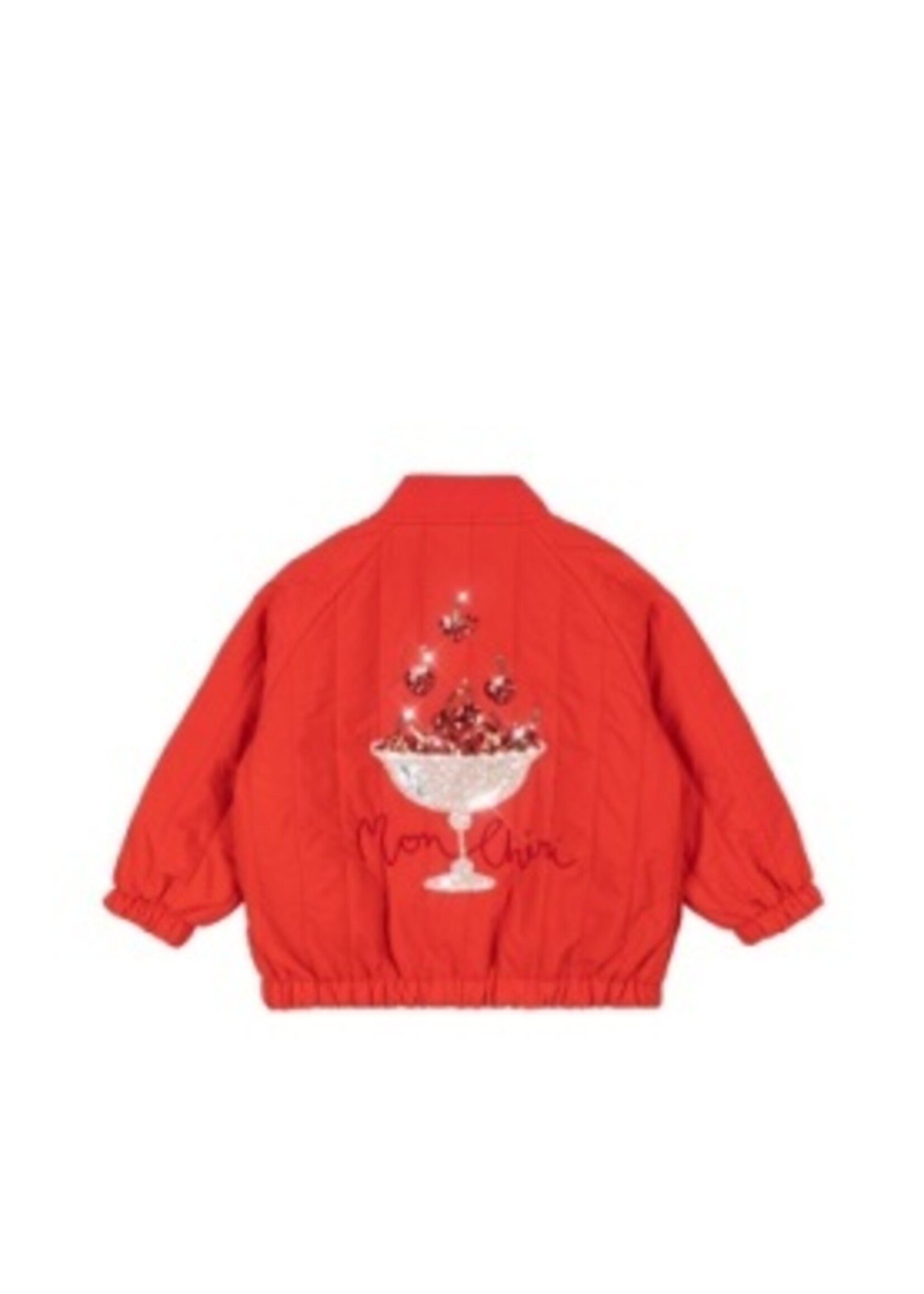 Konges Slojd Juno sequin bomber jacket | Fiery red - Konges Slojd