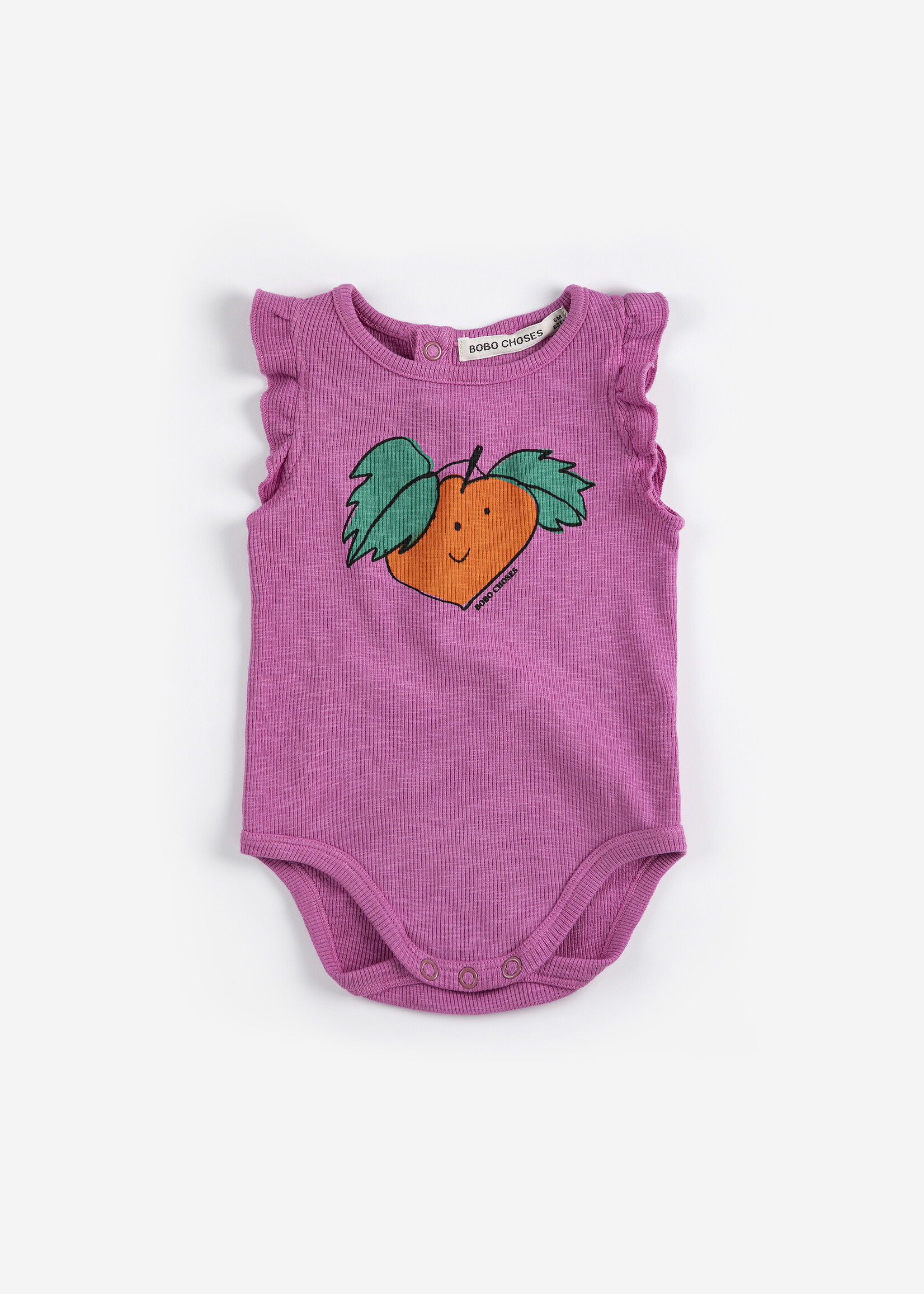Bobo Choses Tangerine ruffled body - Bobo Choses