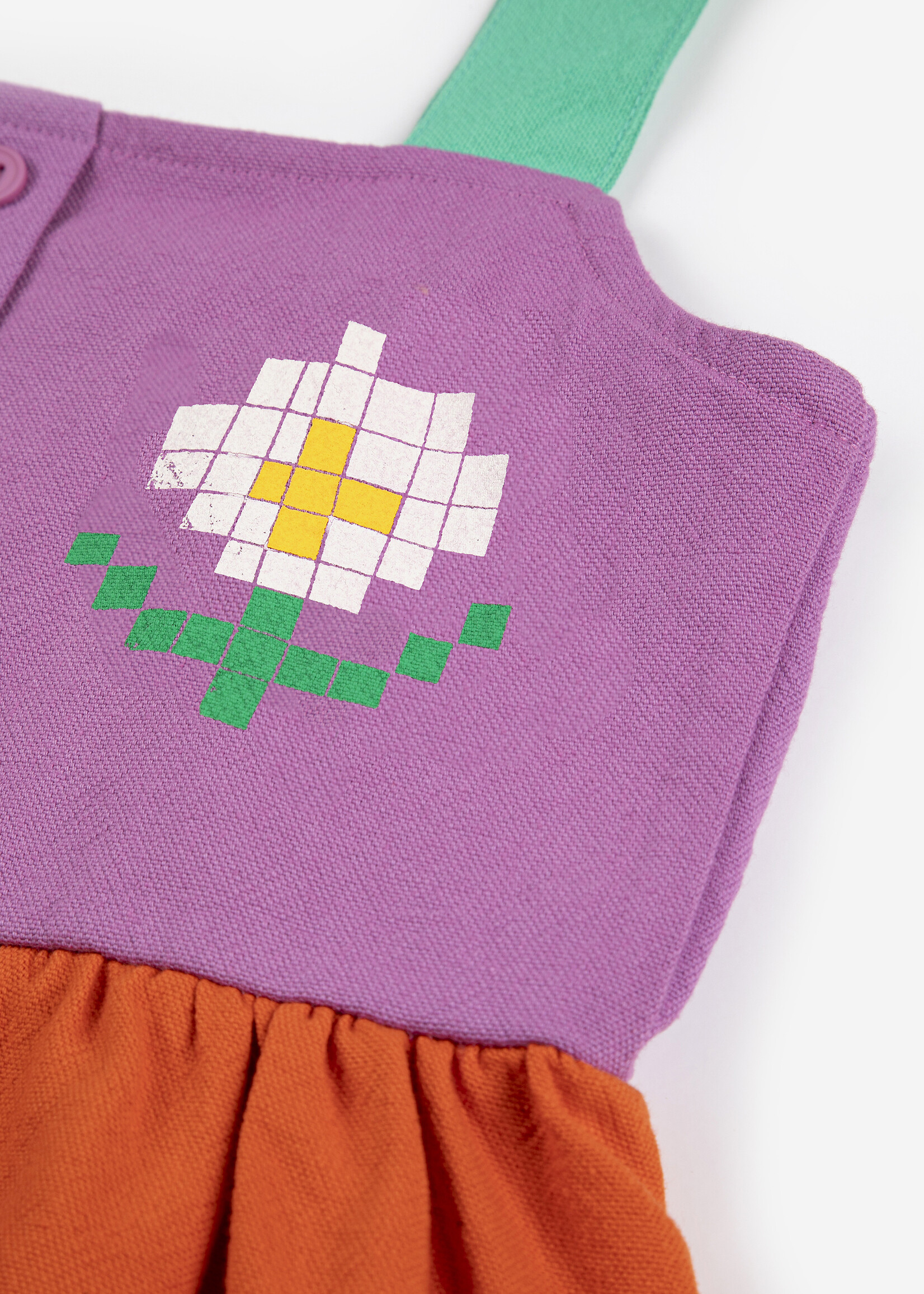 Bobo Choses Pixel daisy color block woven dress - Bobo Choses