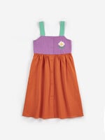 Bobo Choses Pixel daisy color block woven dress maat 116/122- Bobo Choses