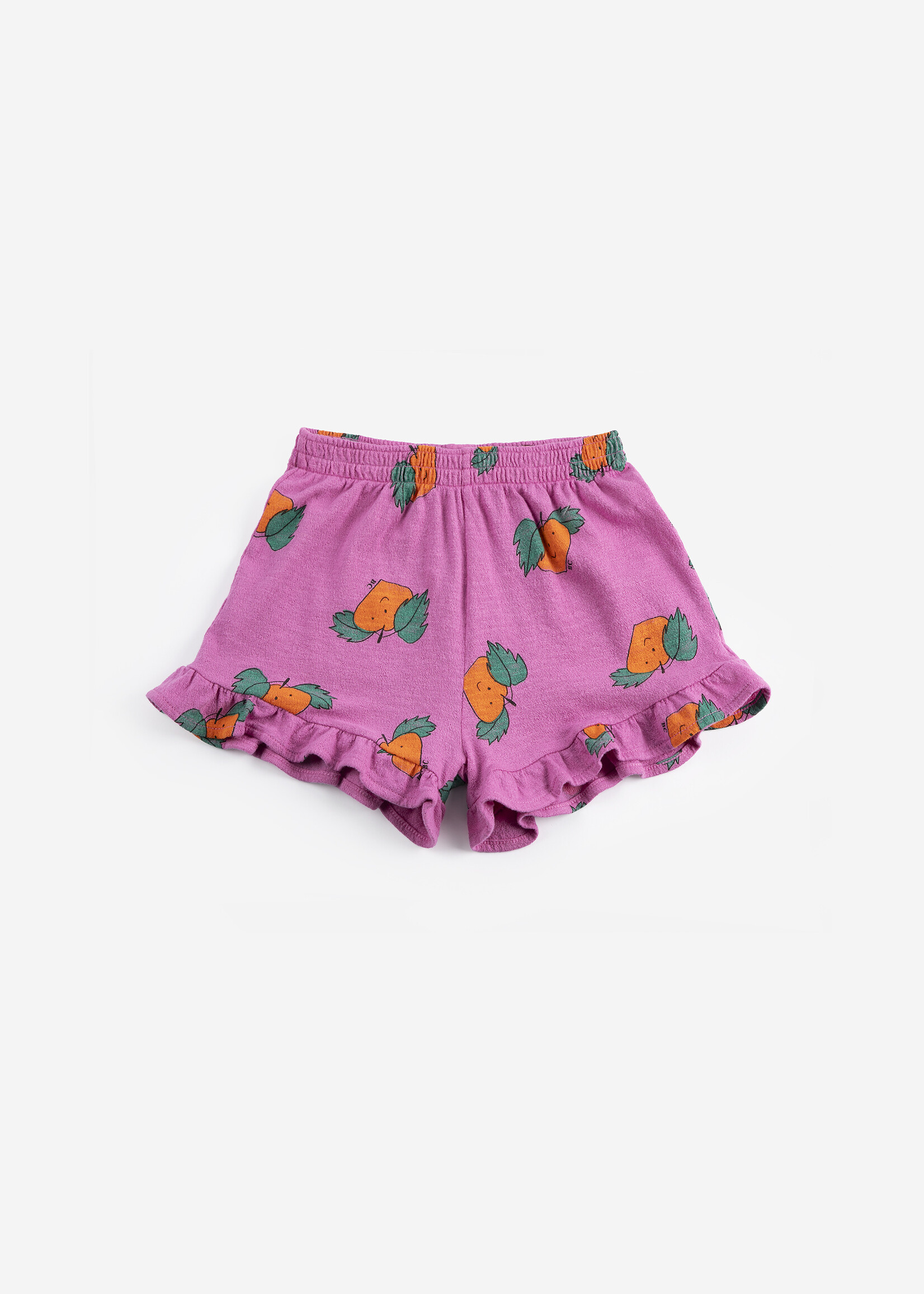 Bobo Choses Tangerine all over ruffled short - Bobo Choses