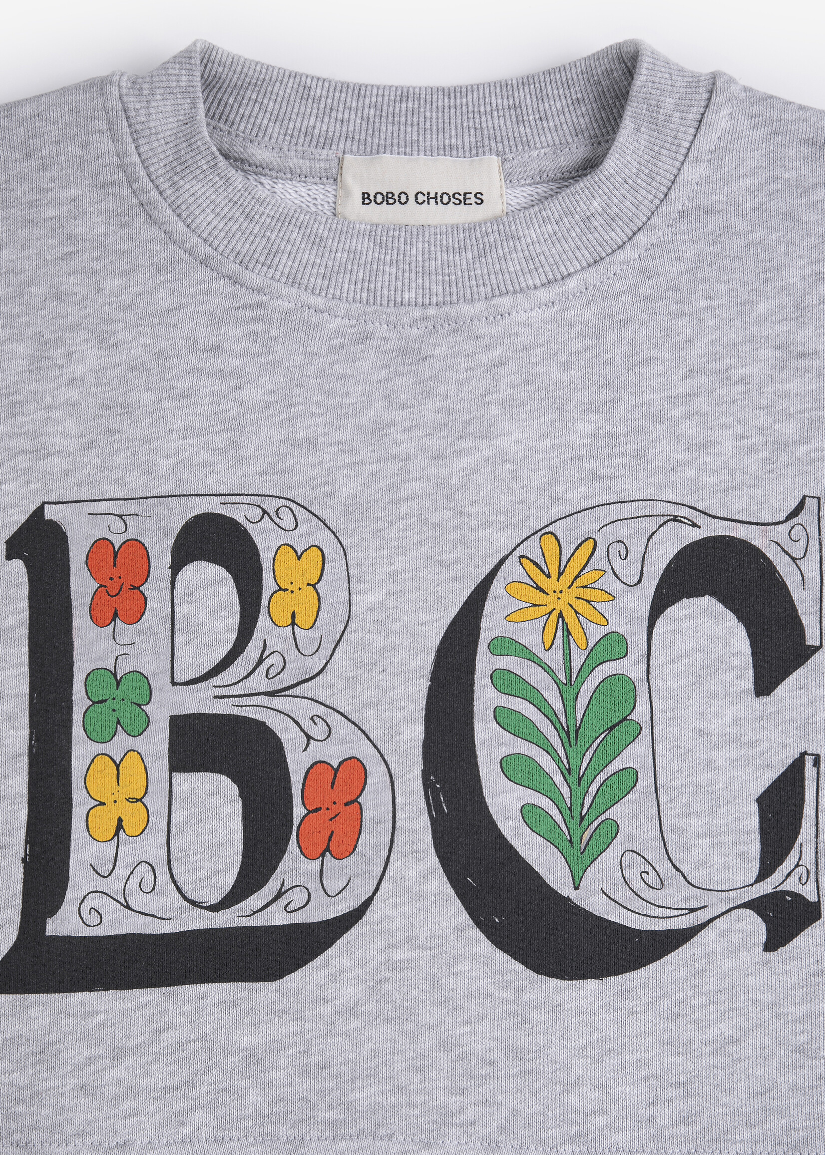 Bobo Choses Spring letters cropped sweatshirt - Bobo Choses