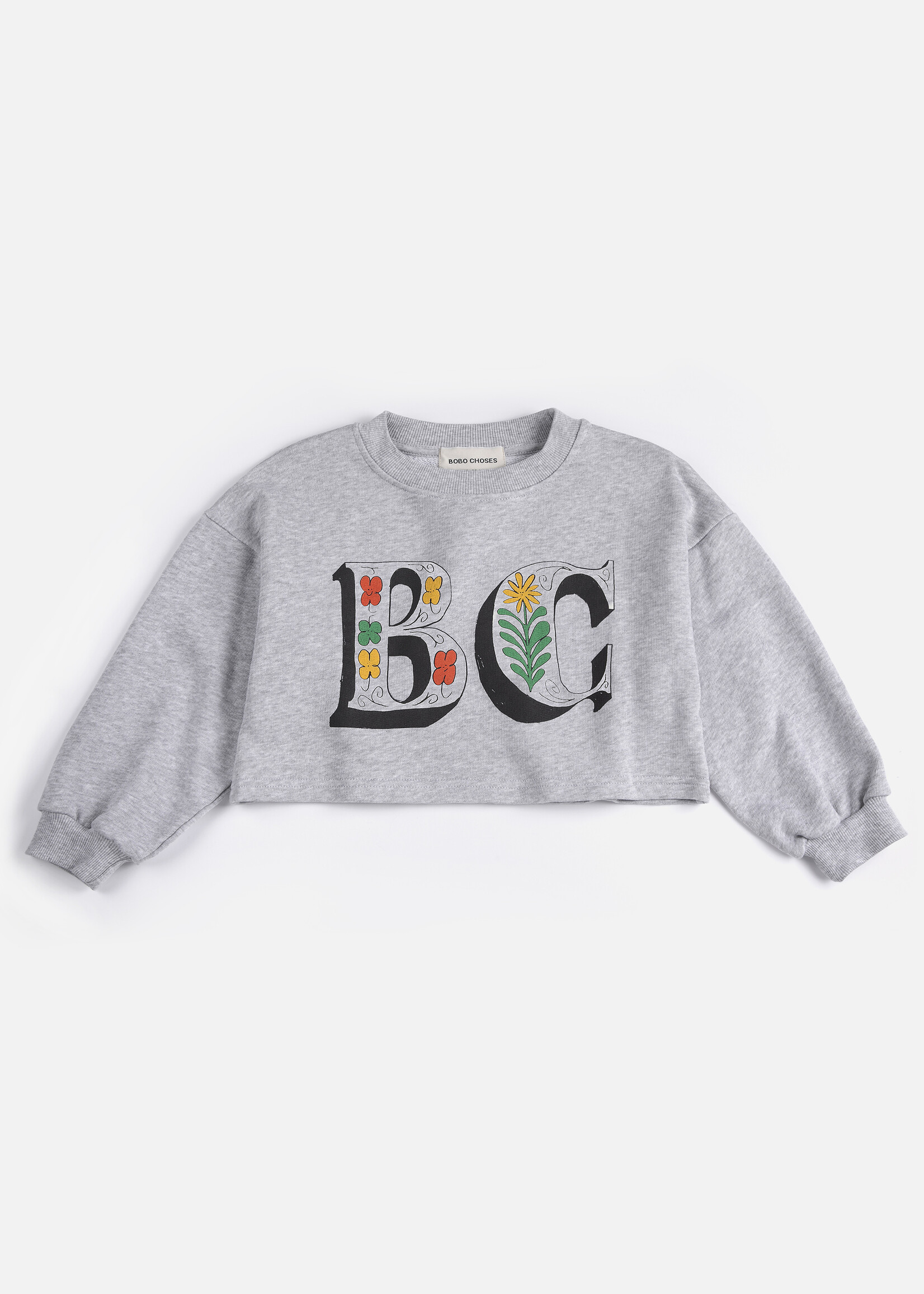 Bobo Choses Spring letters cropped sweatshirt - Bobo Choses