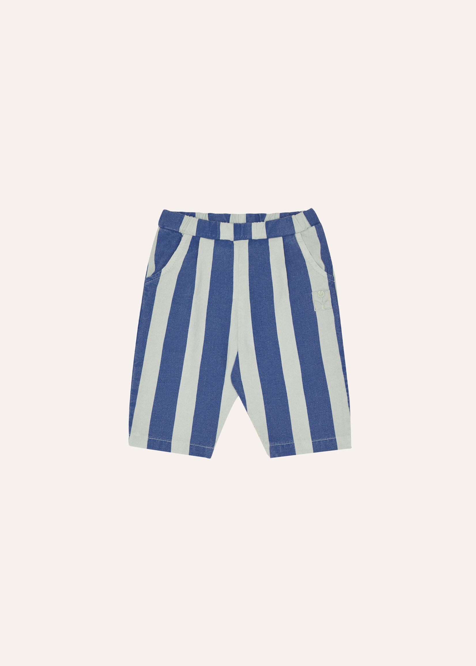 The campamento Blue stripes washed baby trousers - The Campamento