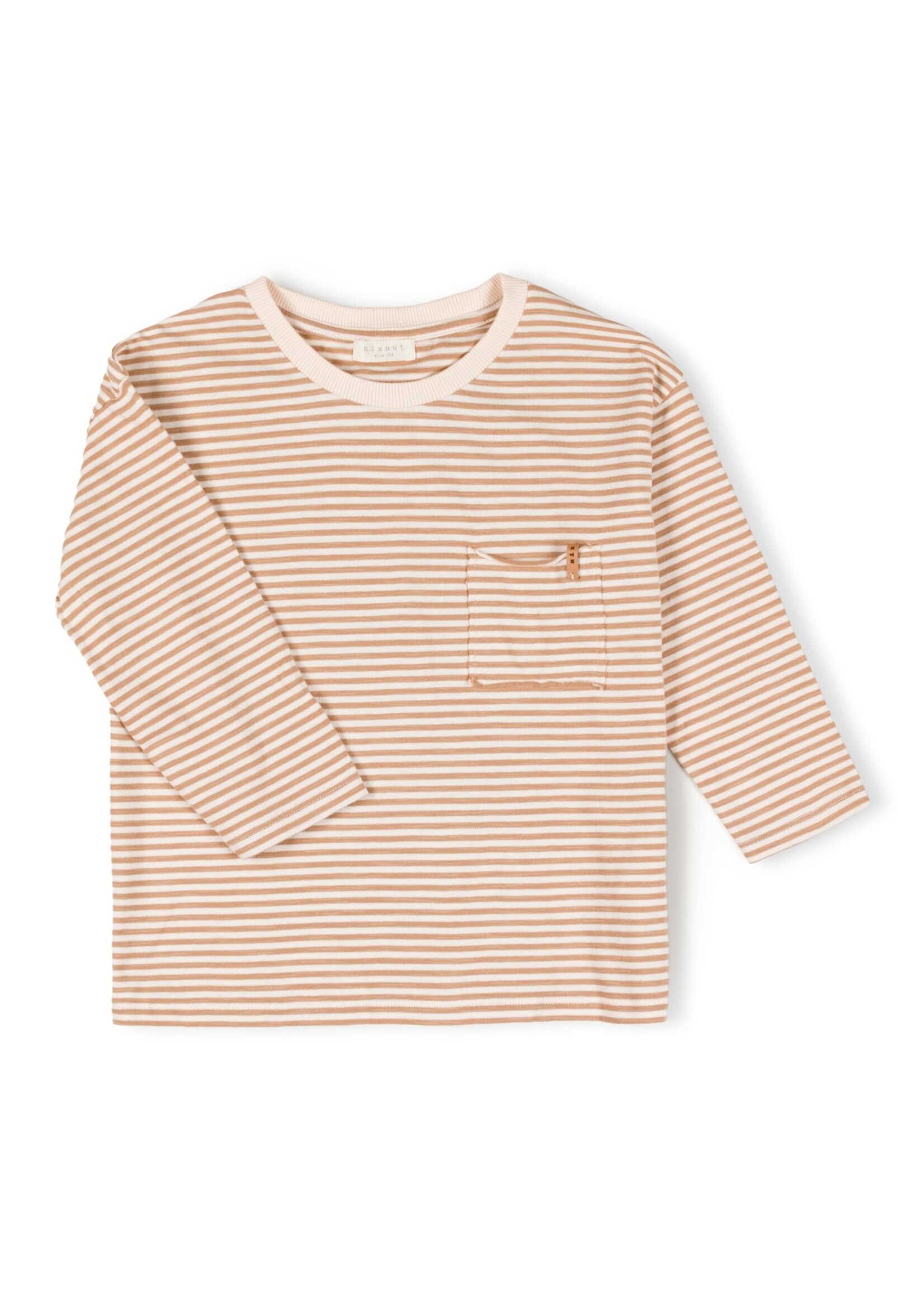 Nixnut Drop shirt Biscuit stripe - Nixnut
