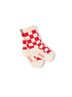 Nixnut Checkered socks Tomato - Nixnut