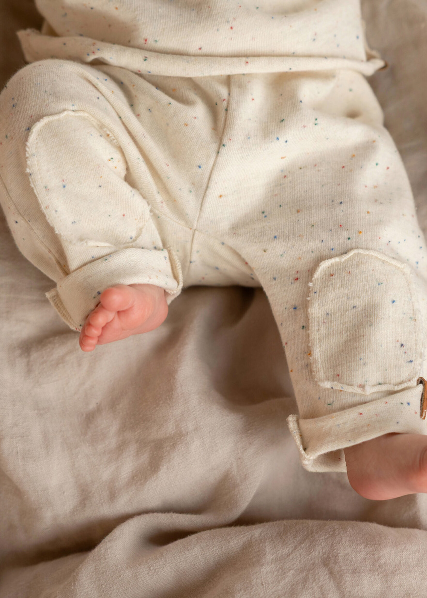 Nixnut Bab pants Ecru speckle - Nixnut