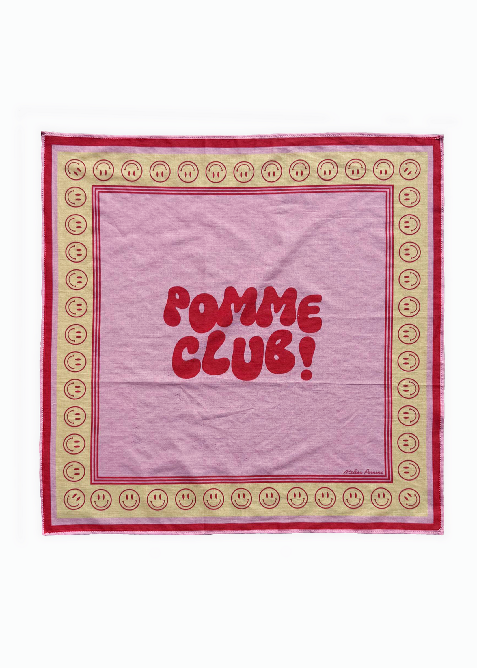 Atelier Pomme Pomme club smiling scarf Bubblegum - Atelier Pomme