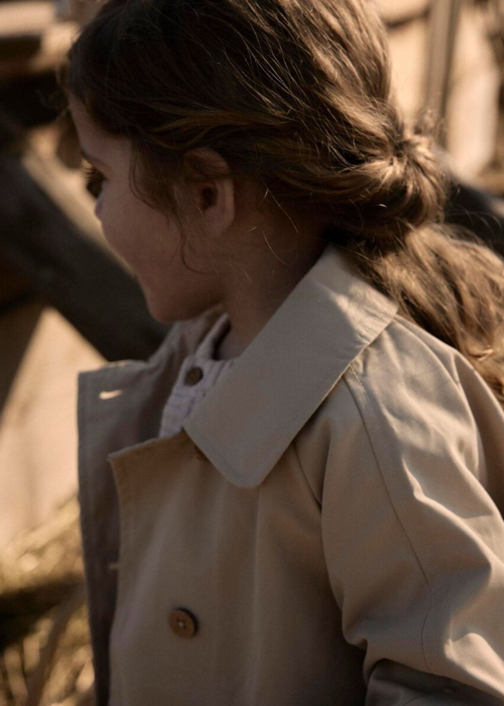 Lil Atelier Lamadelin loose long jacket Safari - lil atelier