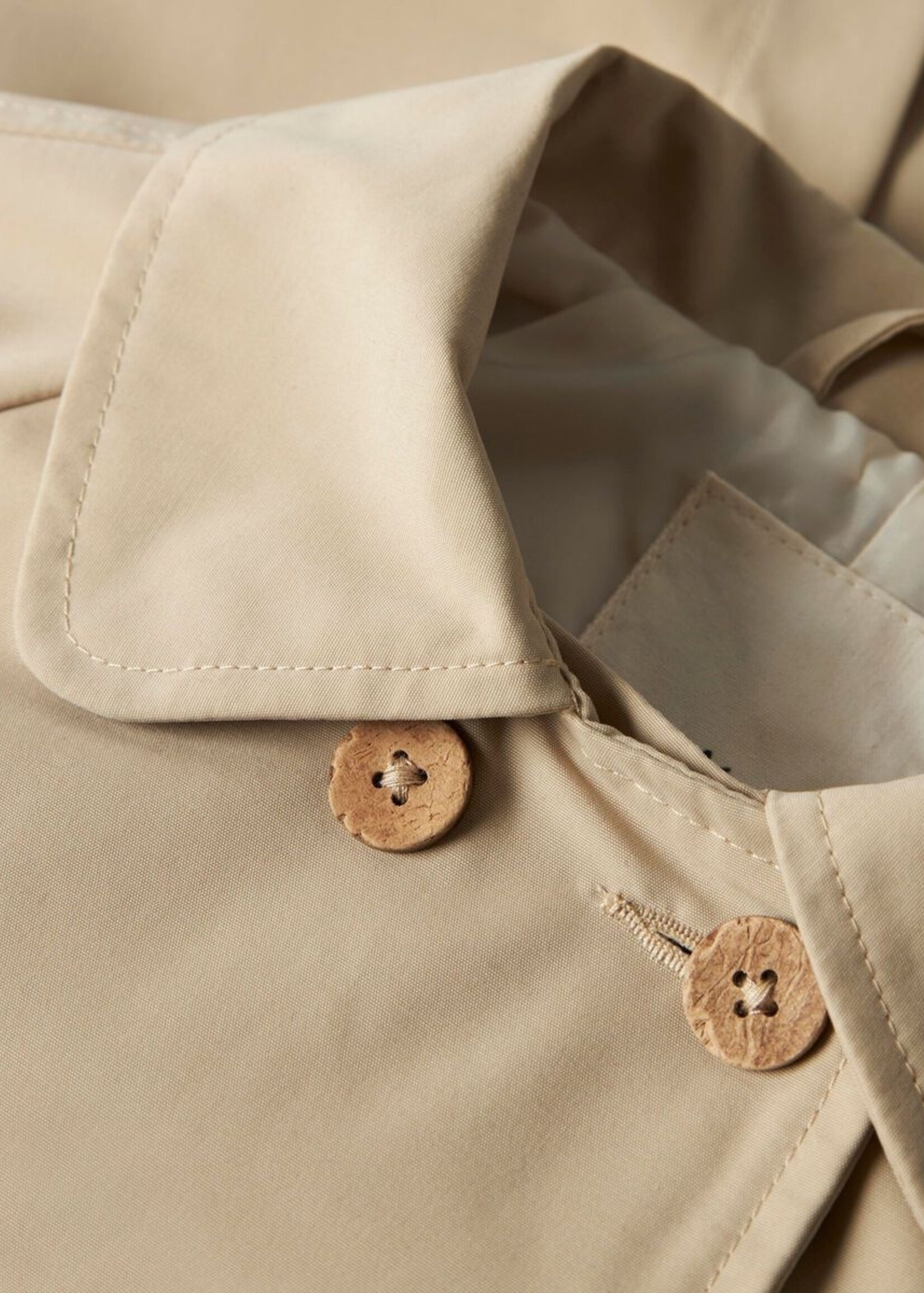 Lil Atelier Lamadelin loose long jacket Safari - lil atelier