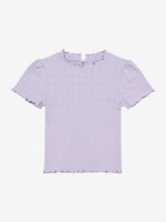 Enfant Tshirt ss pointelle Purple heather - Enfant