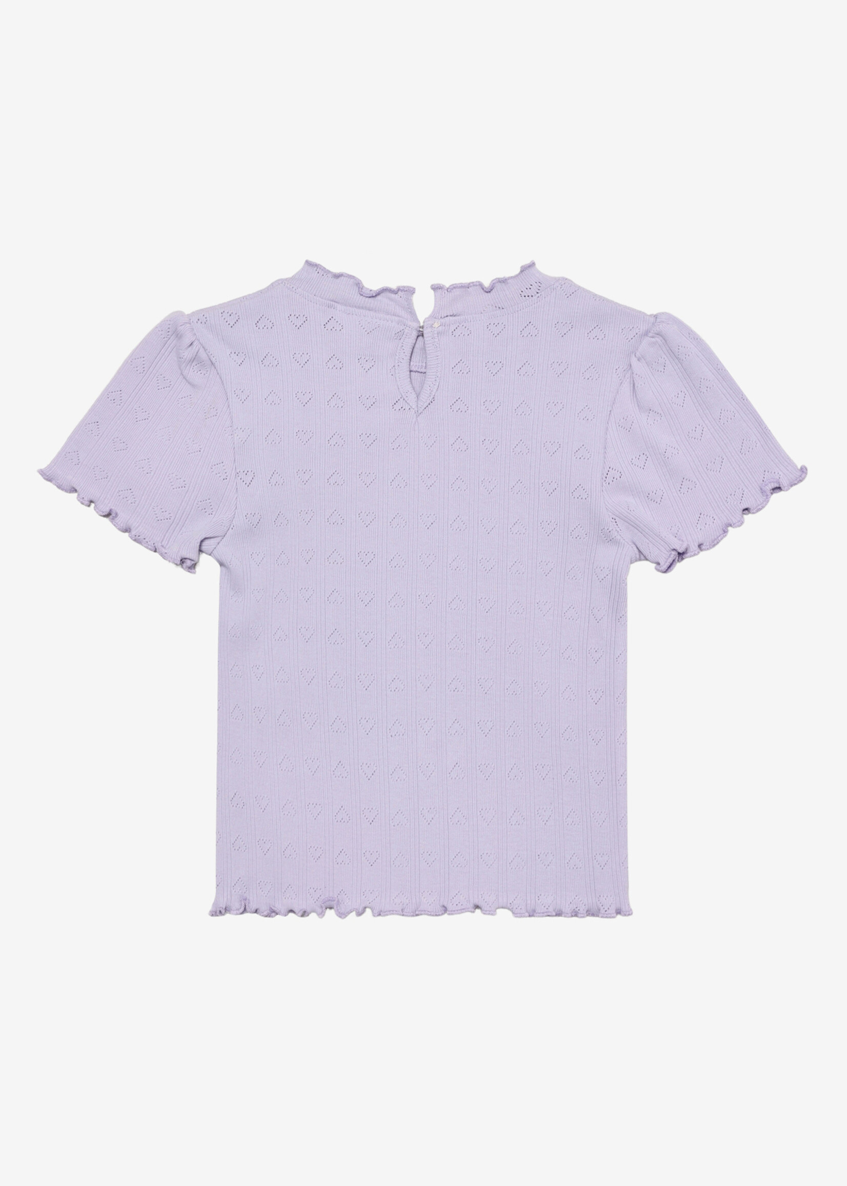 Enfant Tshirt ss pointelle Purple heather - Enfant