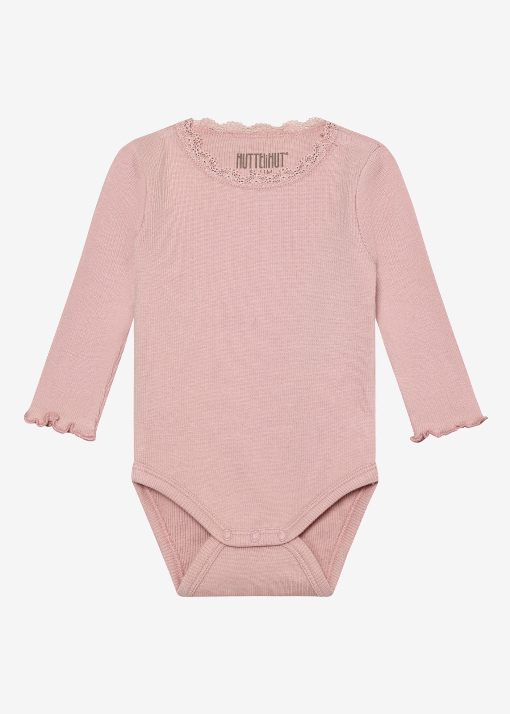 Huttelihut Body LS rib Pale mauve - Huttelihut