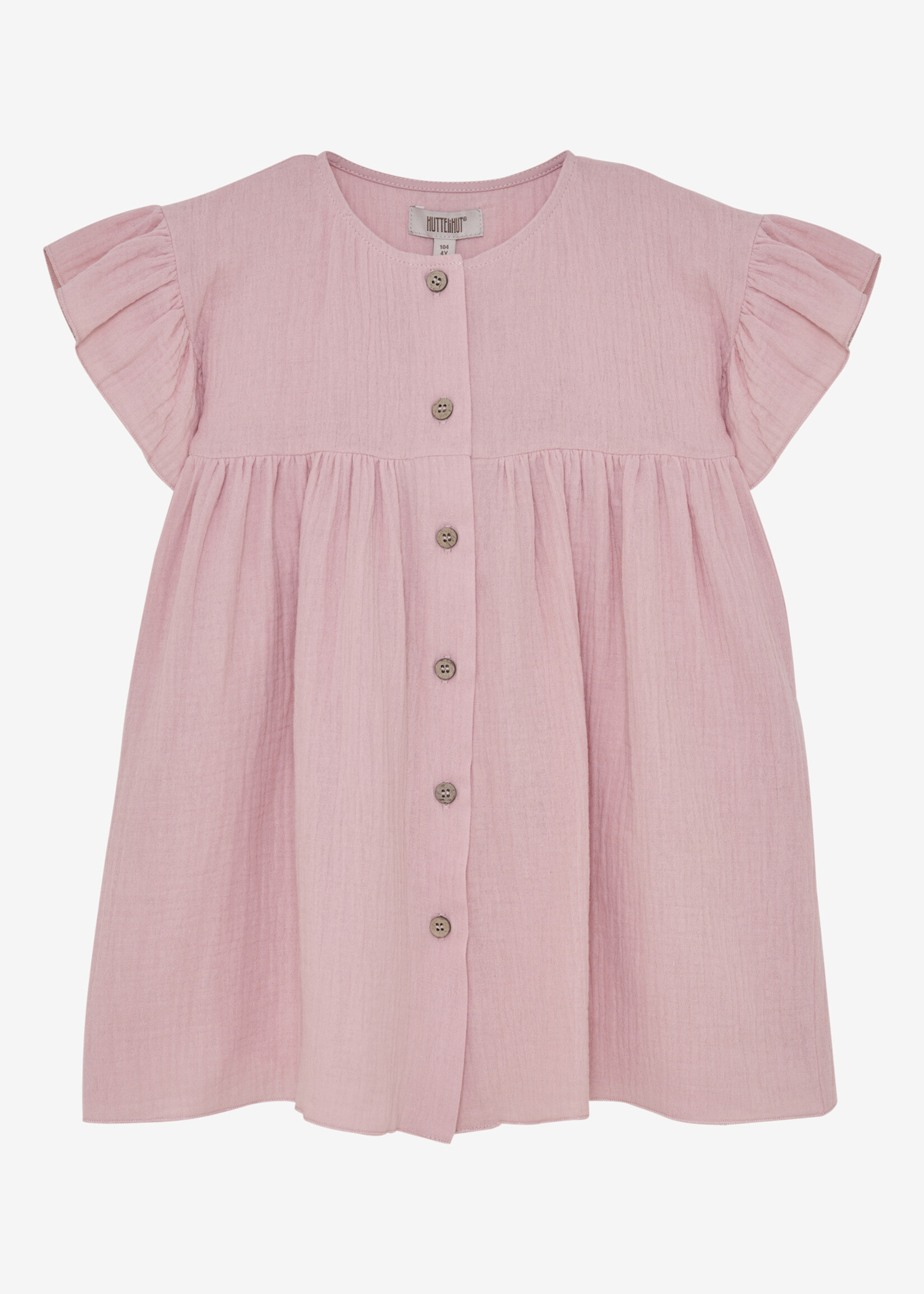 Huttelihut Dress ss Muslin Pale mauve  - Huttelihut