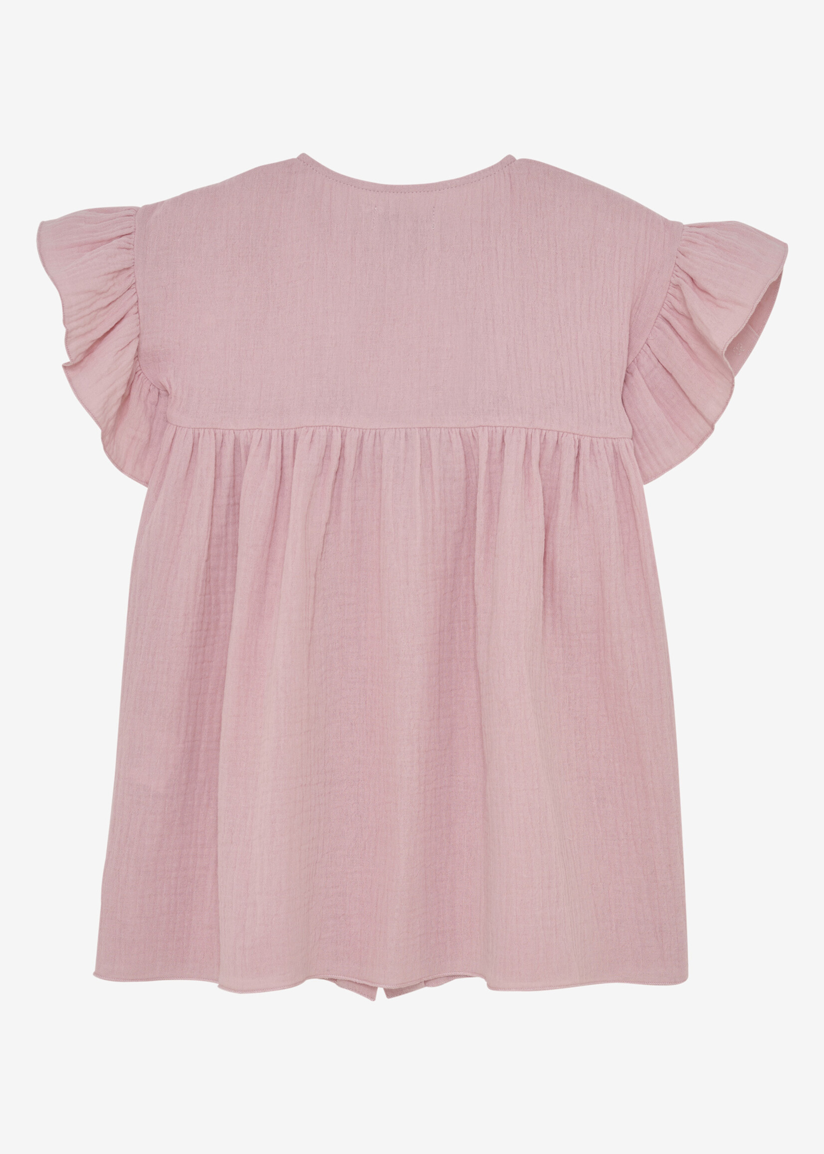 Huttelihut Dress ss Muslin Pale mauve  - Huttelihut