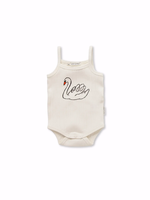 Sproet en Sprout Strap romper swan Off white - Sproet en Sprout