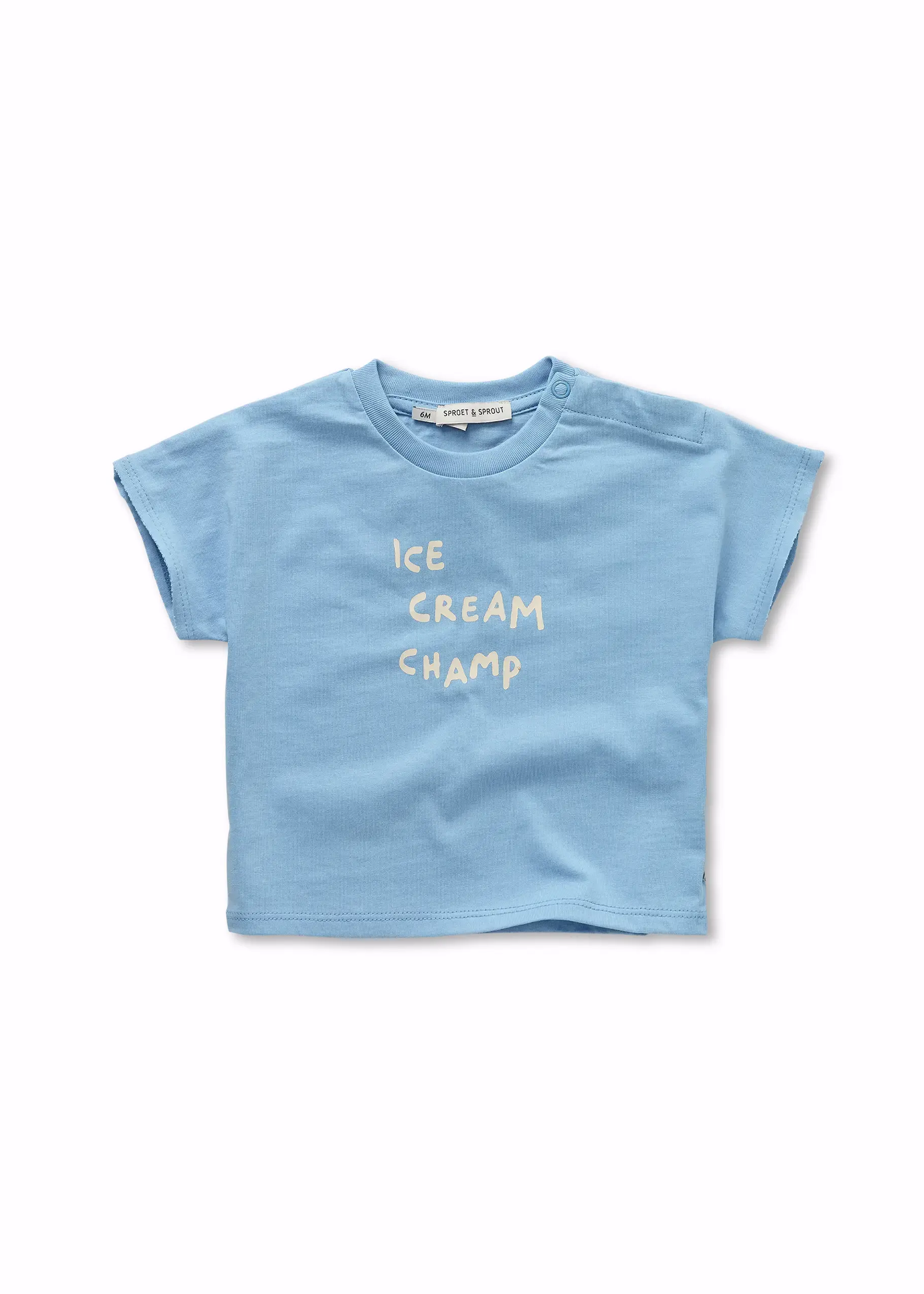 Sproet en Sprout Baby tshirt Ice cream Forever blue  - Sproet en Sprout