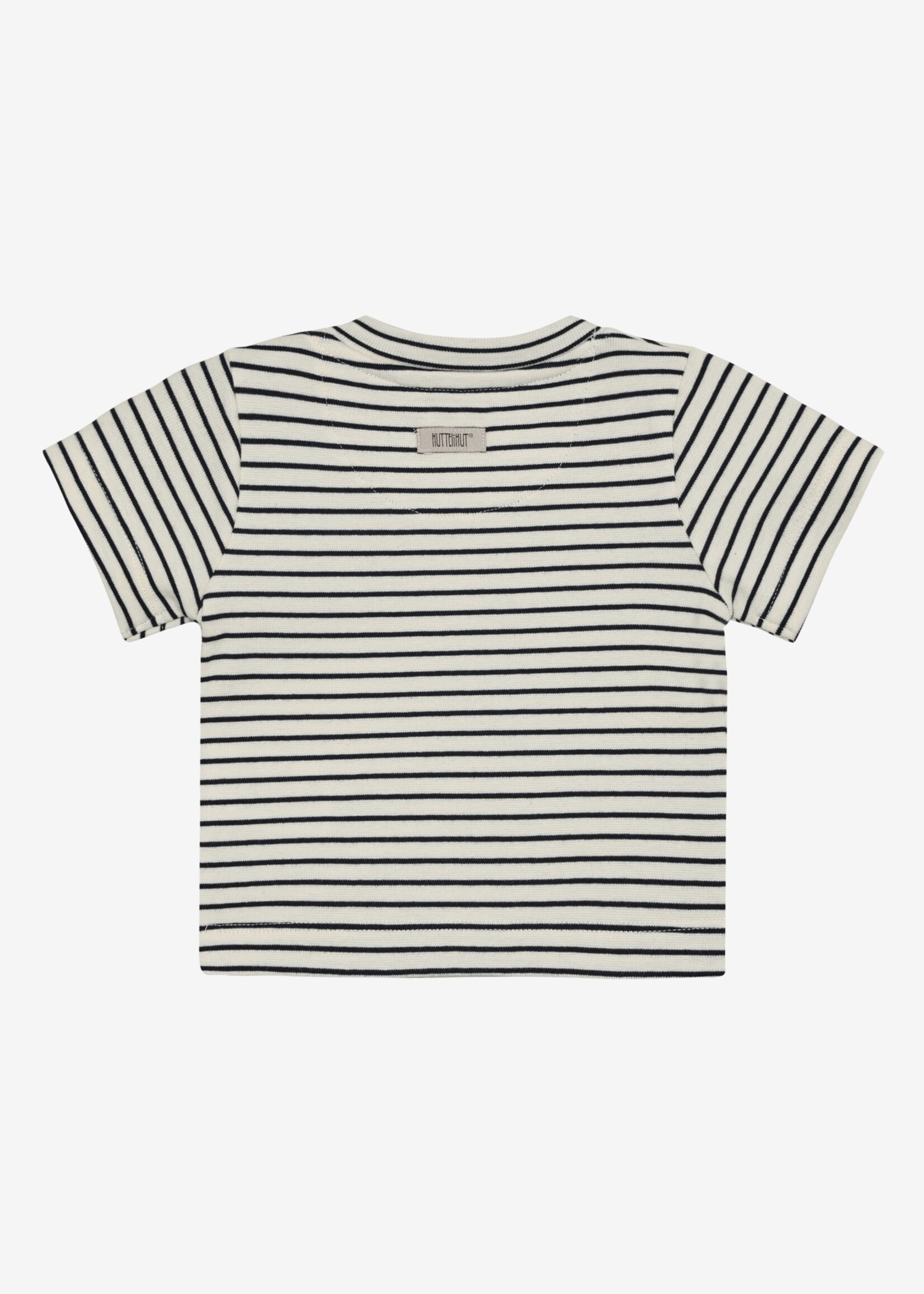 Huttelihut T-shirt ss YD stripe Navy Blazer - Huttelihut