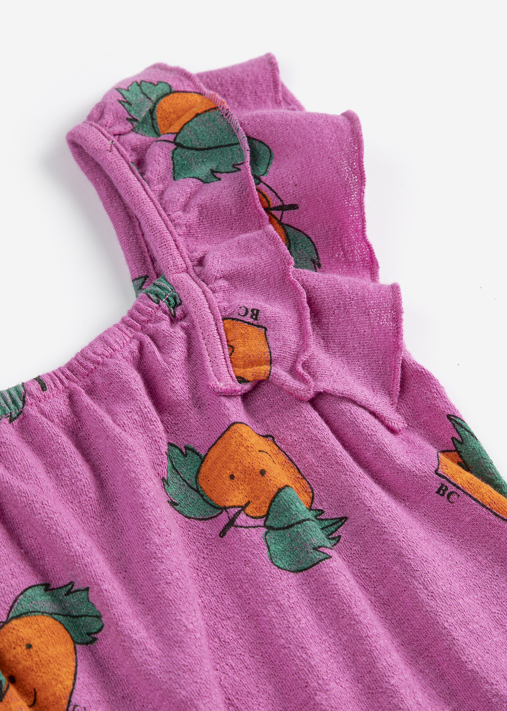 Bobo Choses Tangerine all over ruffled dress - Bobo Choses