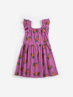 Bobo Choses Tangerine all over ruffled dress 128/134 - Bobo Choses