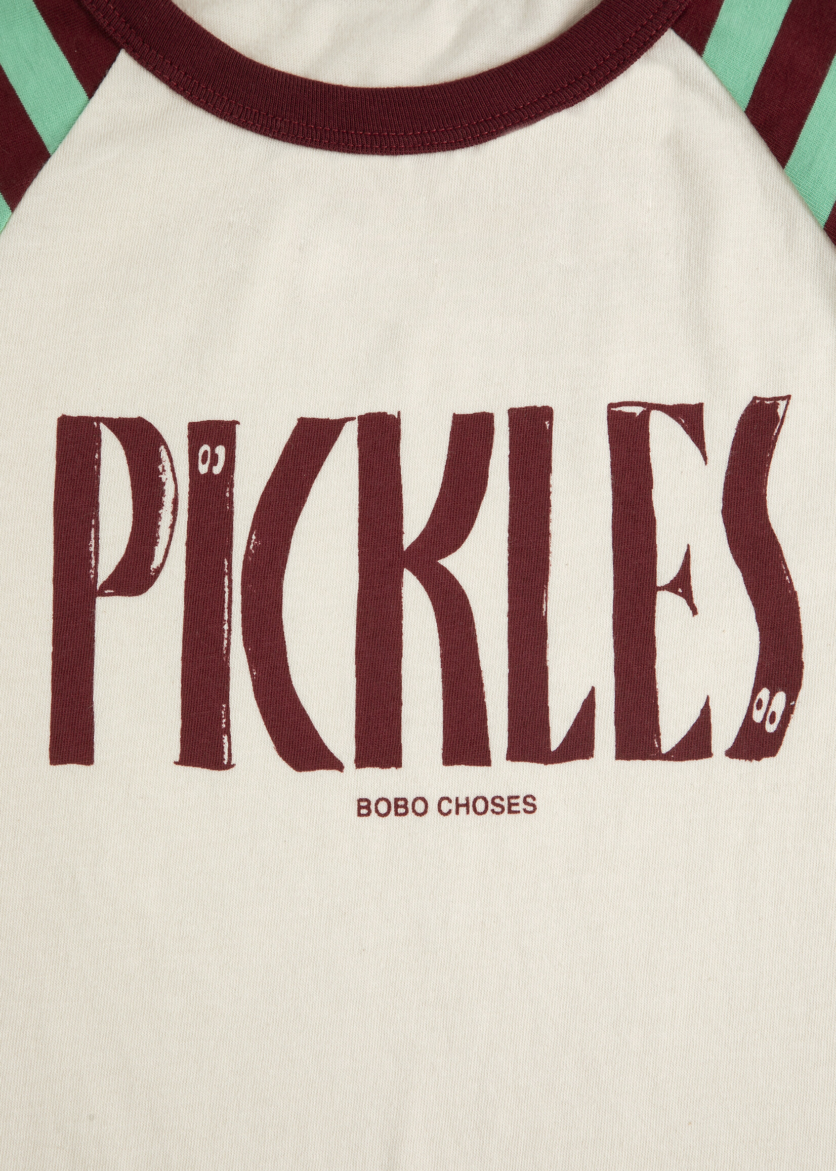 Bobo Choses Spicy Pickles raglan tshirt- Bobo Choses
