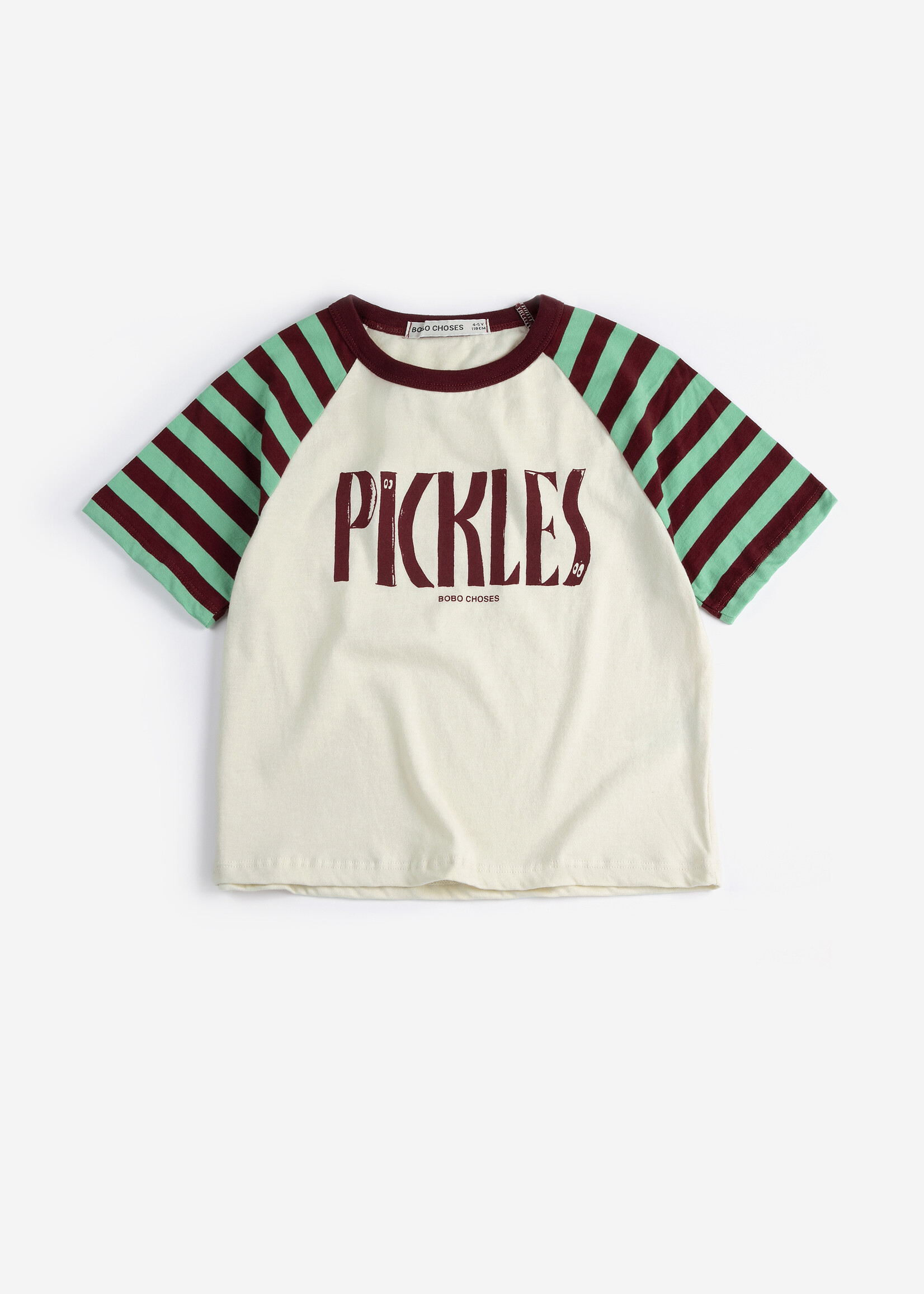 Bobo Choses Spicy Pickles raglan tshirt- Bobo Choses